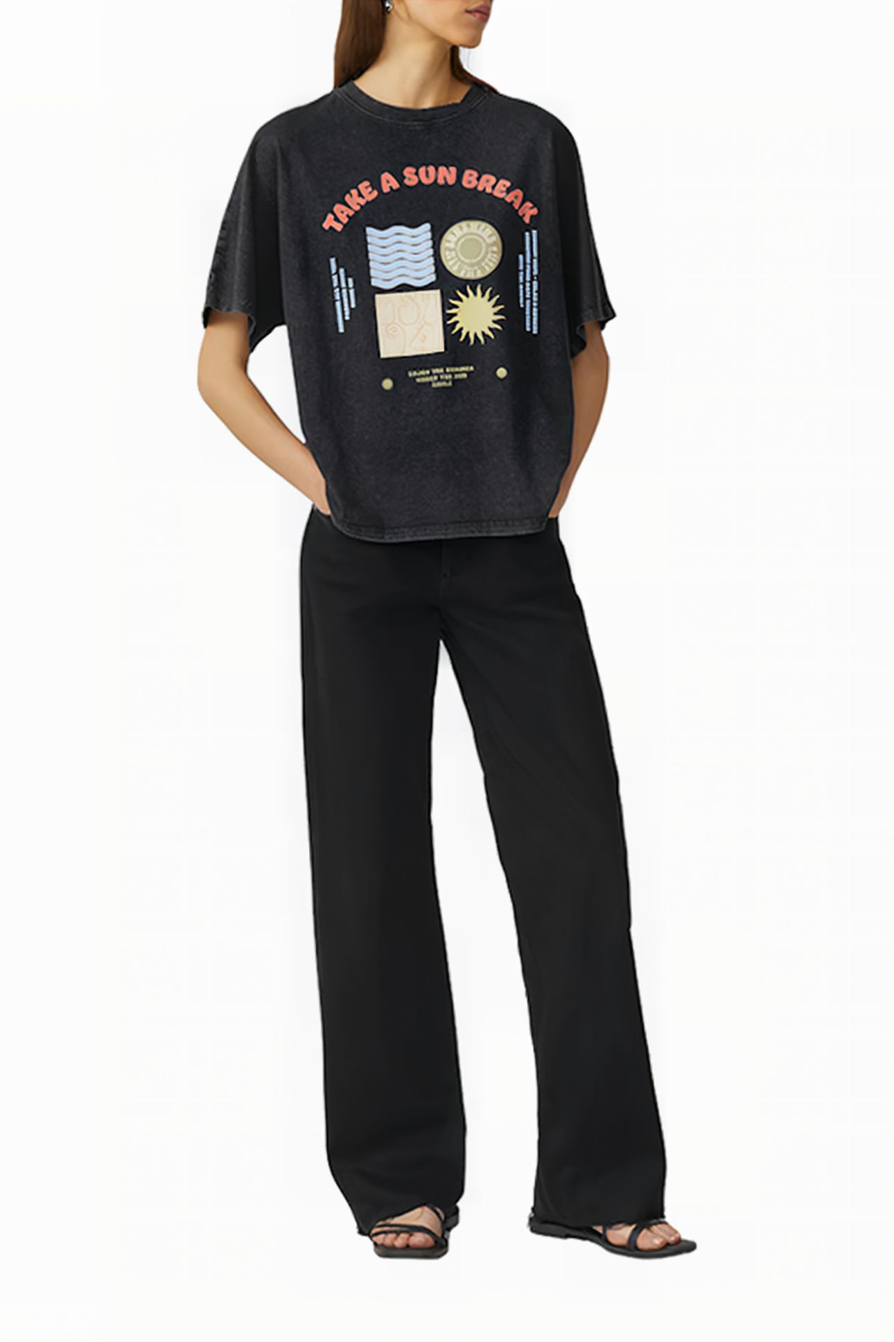 S.OLIVER-QS T-SHIRTS BLACK 2