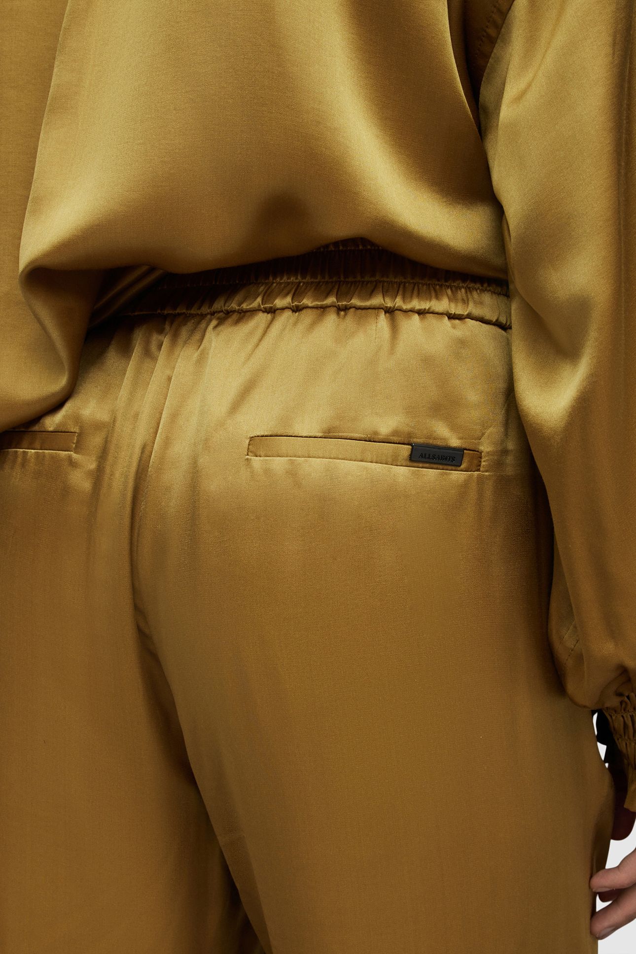 CHARLI TROUSERS ECRU OLIVE GREEN 7