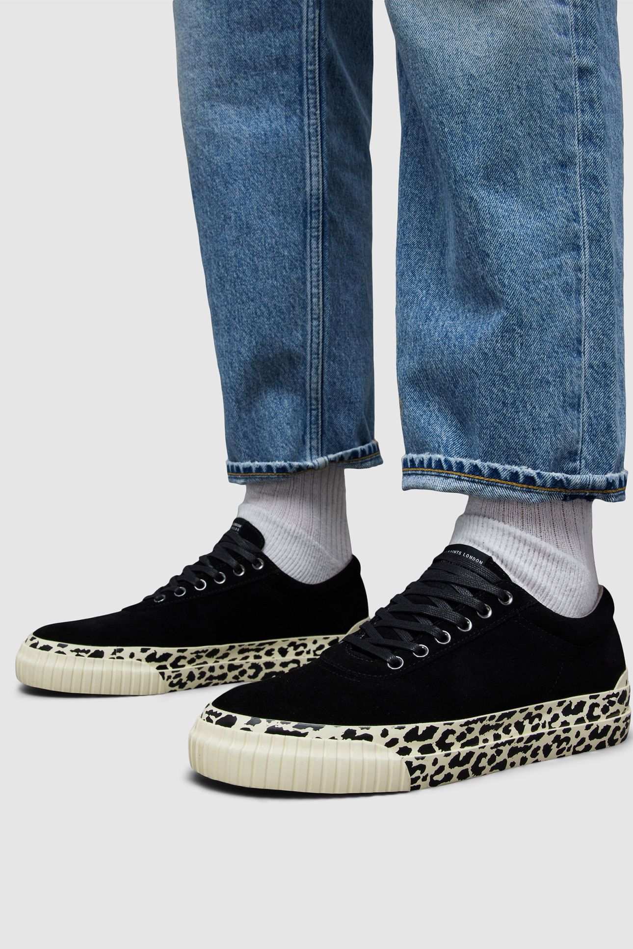KNOX SUEDE SNEAKER BLACK LEOPARD 2
