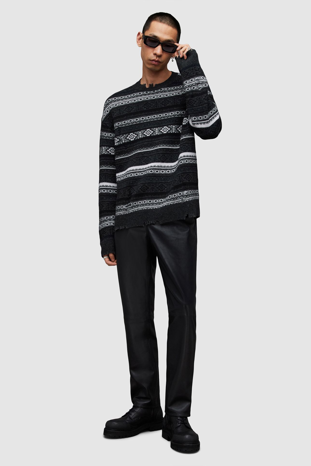 HALLDOR CREW CHARCOAL MARL 3