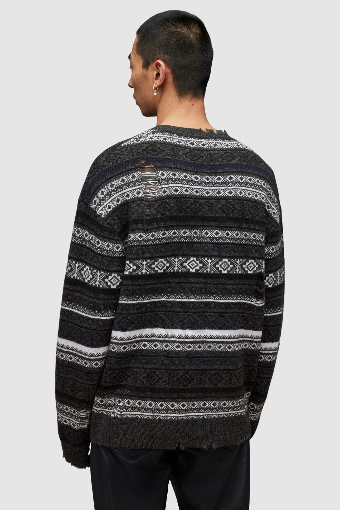 HALLDOR CREW CHARCOAL MARL 2
