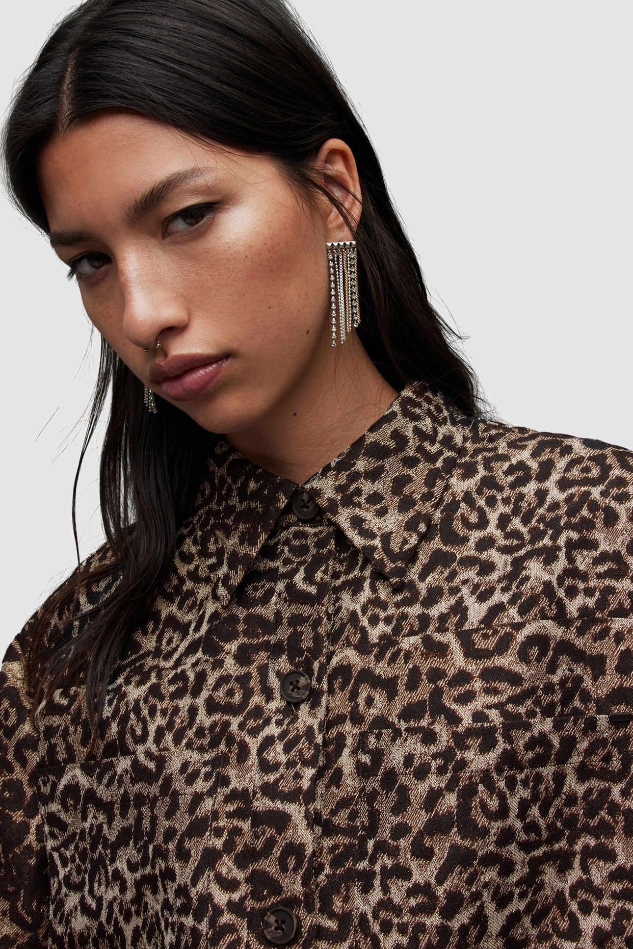 JEMI LEPPO SHIRT LEOPARD GOLD 6