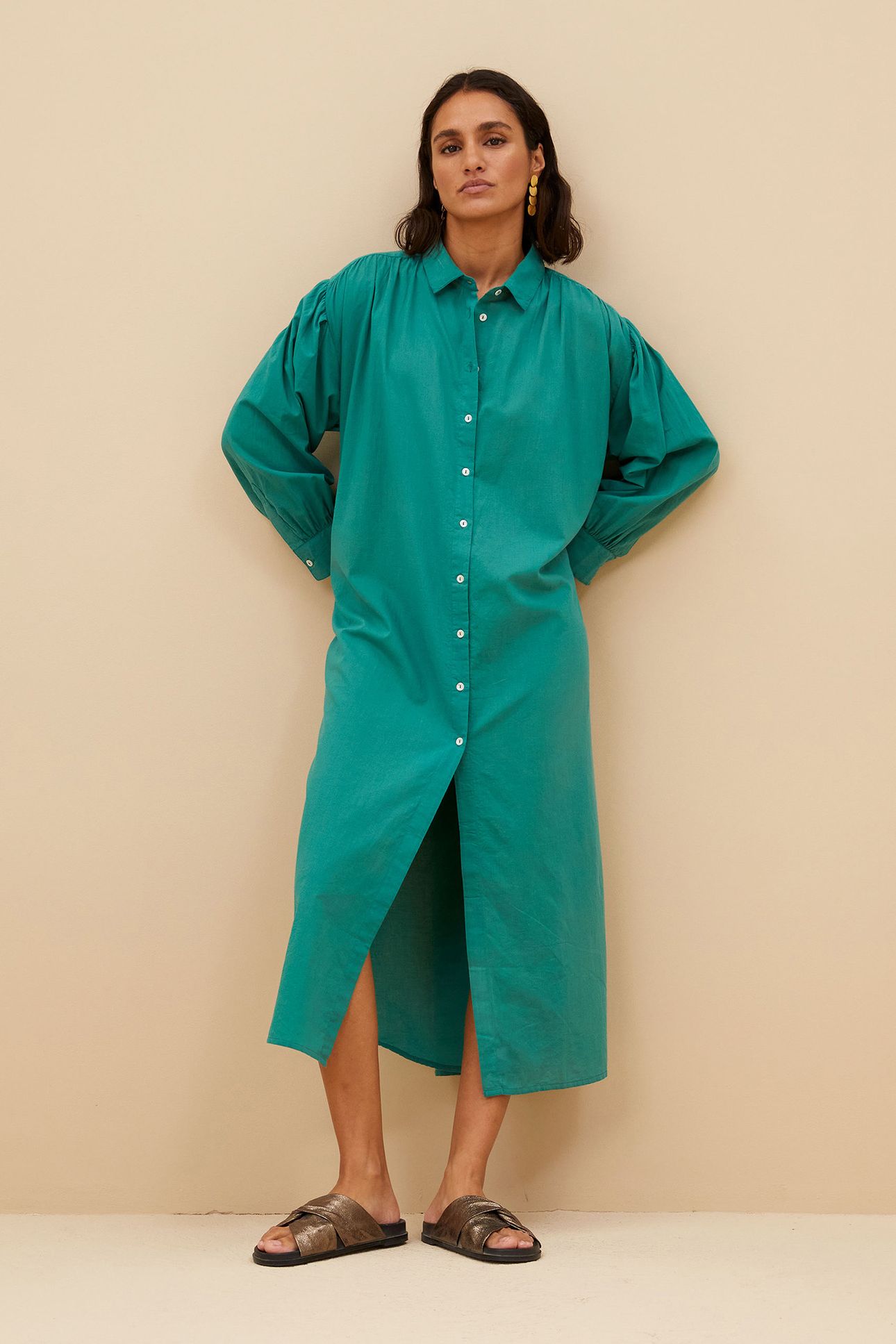 SHIRT DRESS SPRING GREEN 5