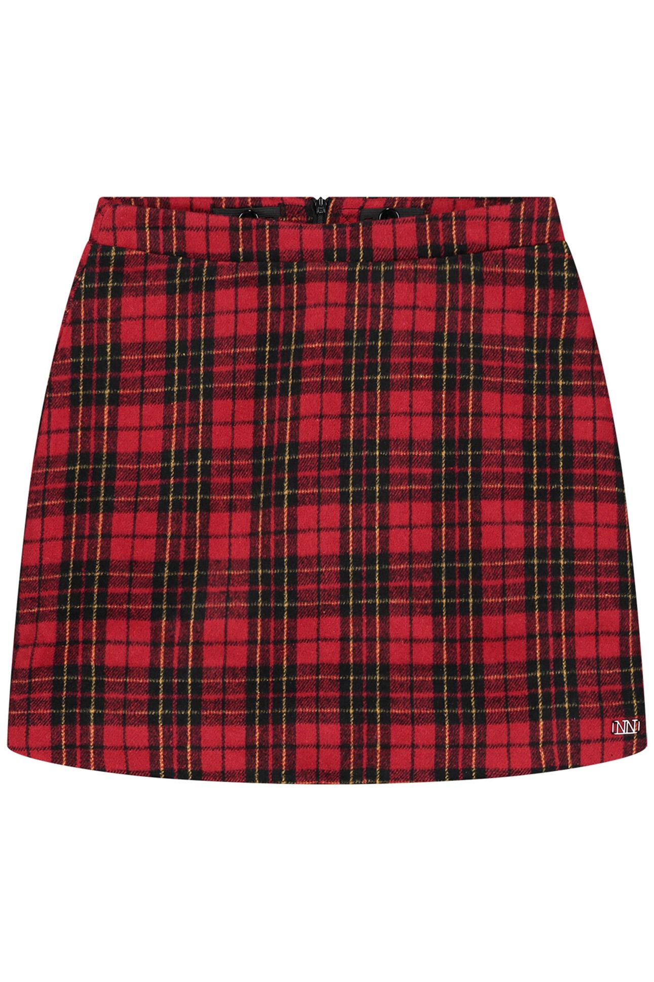 TARTAN SKIRT RUBY RED 1