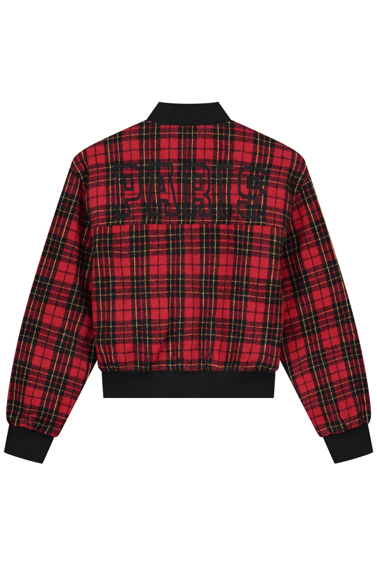 TARTAN BOMBER RUBY RED 4