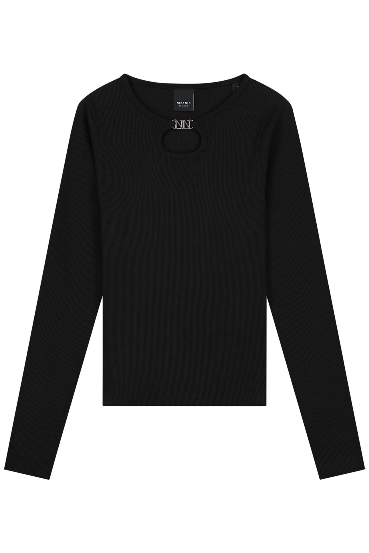 PRESLEY LS RIB TOP BLACK 2