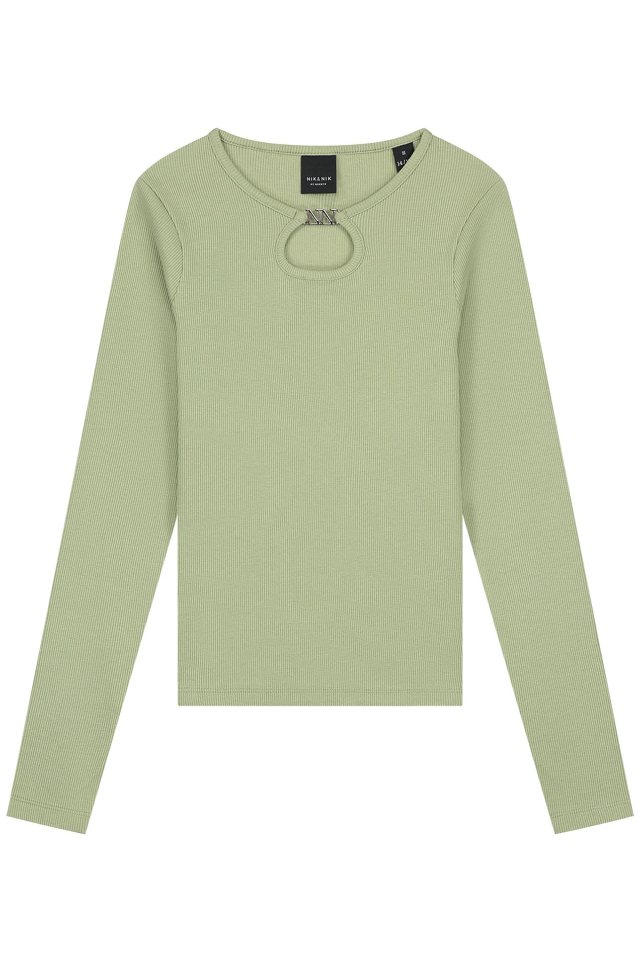 PRESLEY LS RIB TOP CROCODILE GREEN 2