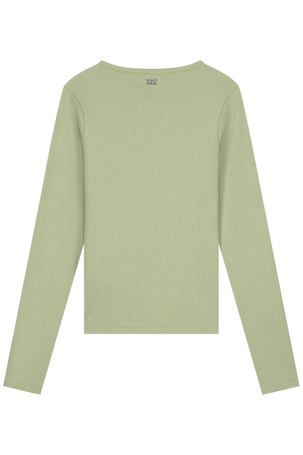 PRESLEY LS RIB TOP CROCODILE GREEN 3