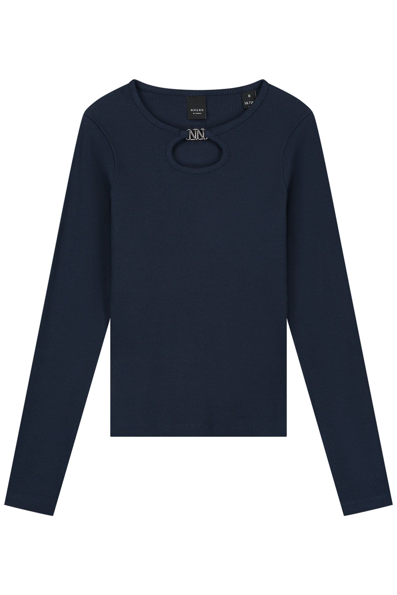 PRESLEY LS RIB TOP DARK NIGHT 2