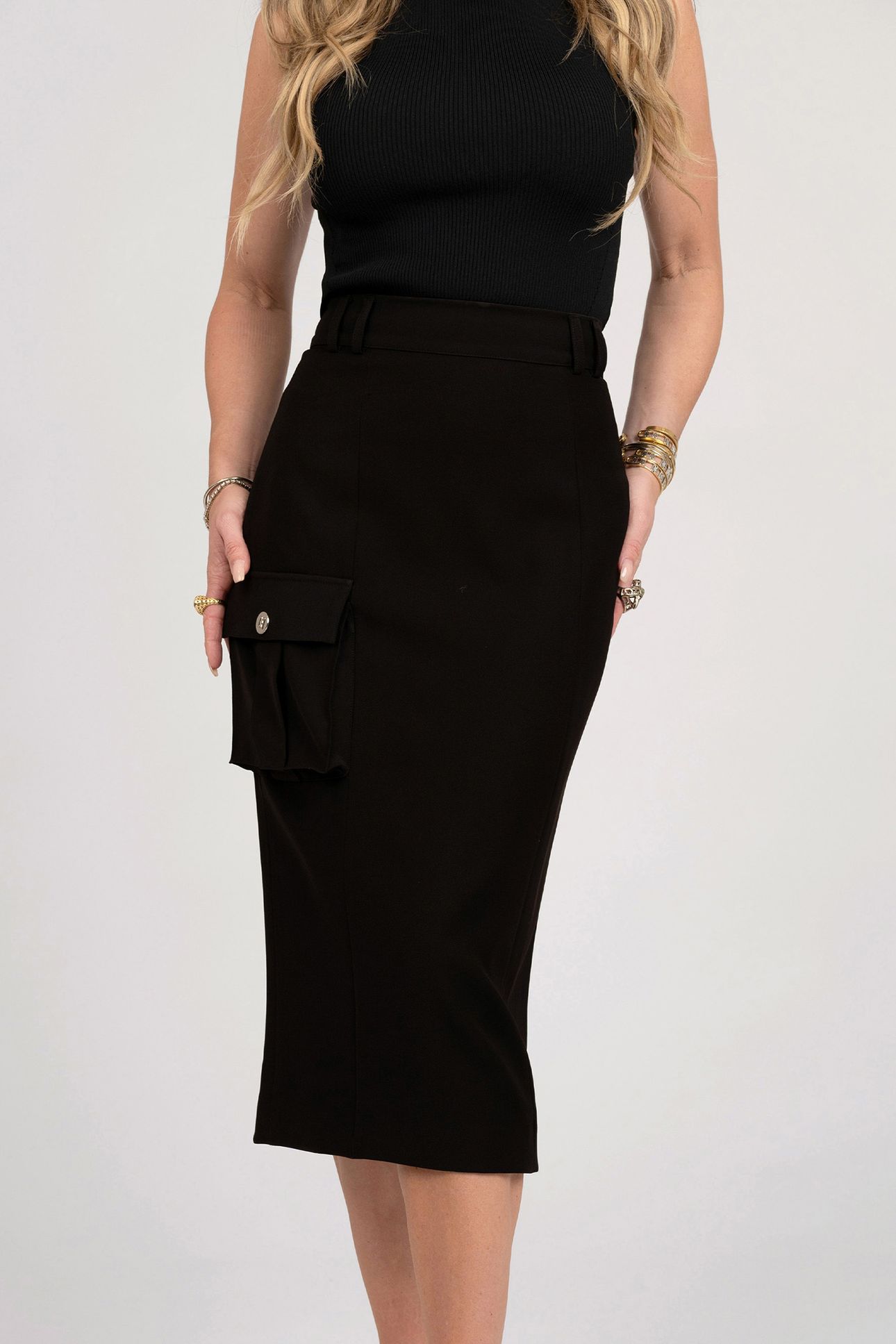 ELLERY PENCIL SKIRT BLACK 1