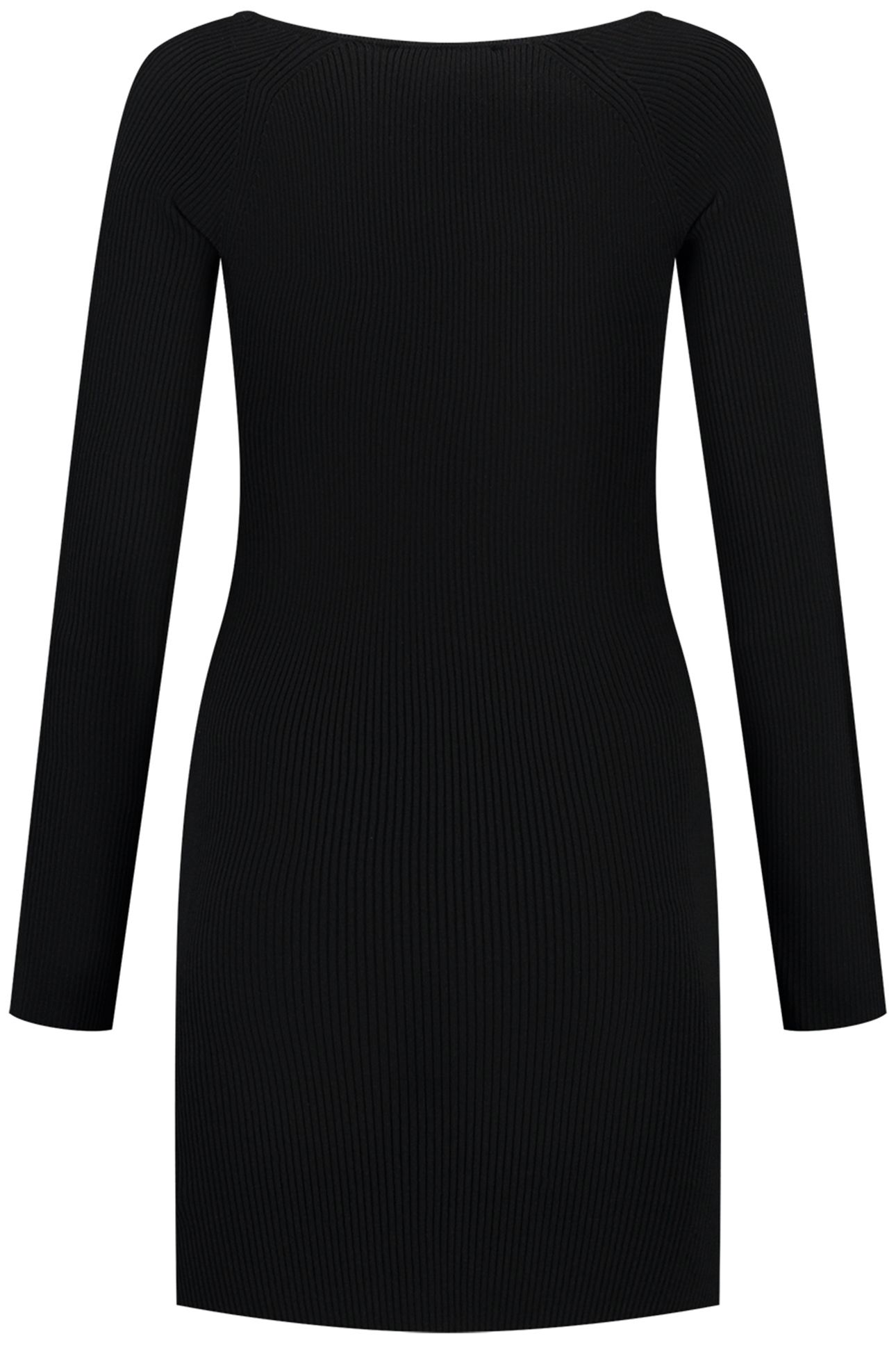 ETNA JOLIE RIB DRESS BLACK 3