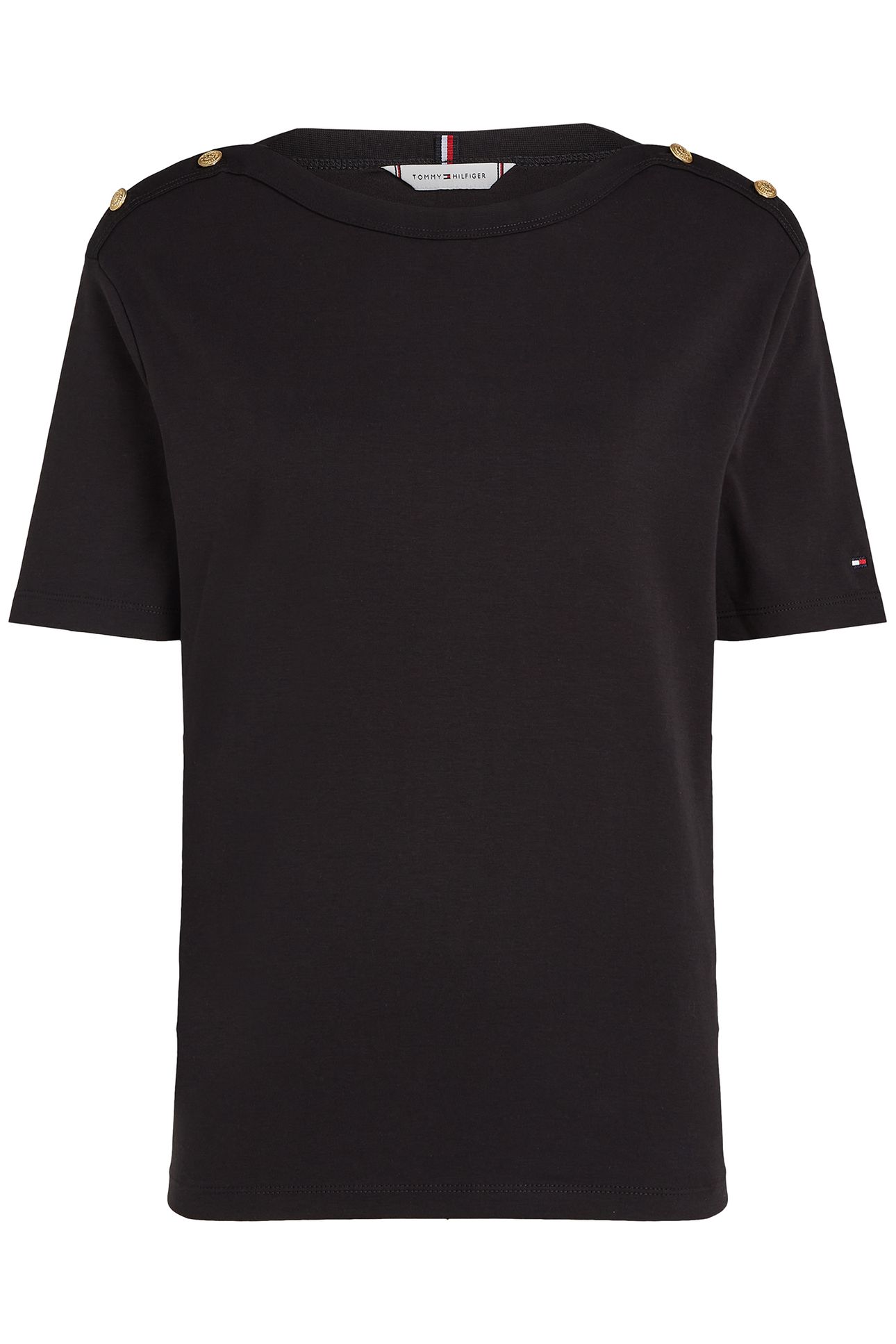 TOMMY HILFIGER STANDARD FIT T-SHIRT BLACK 3