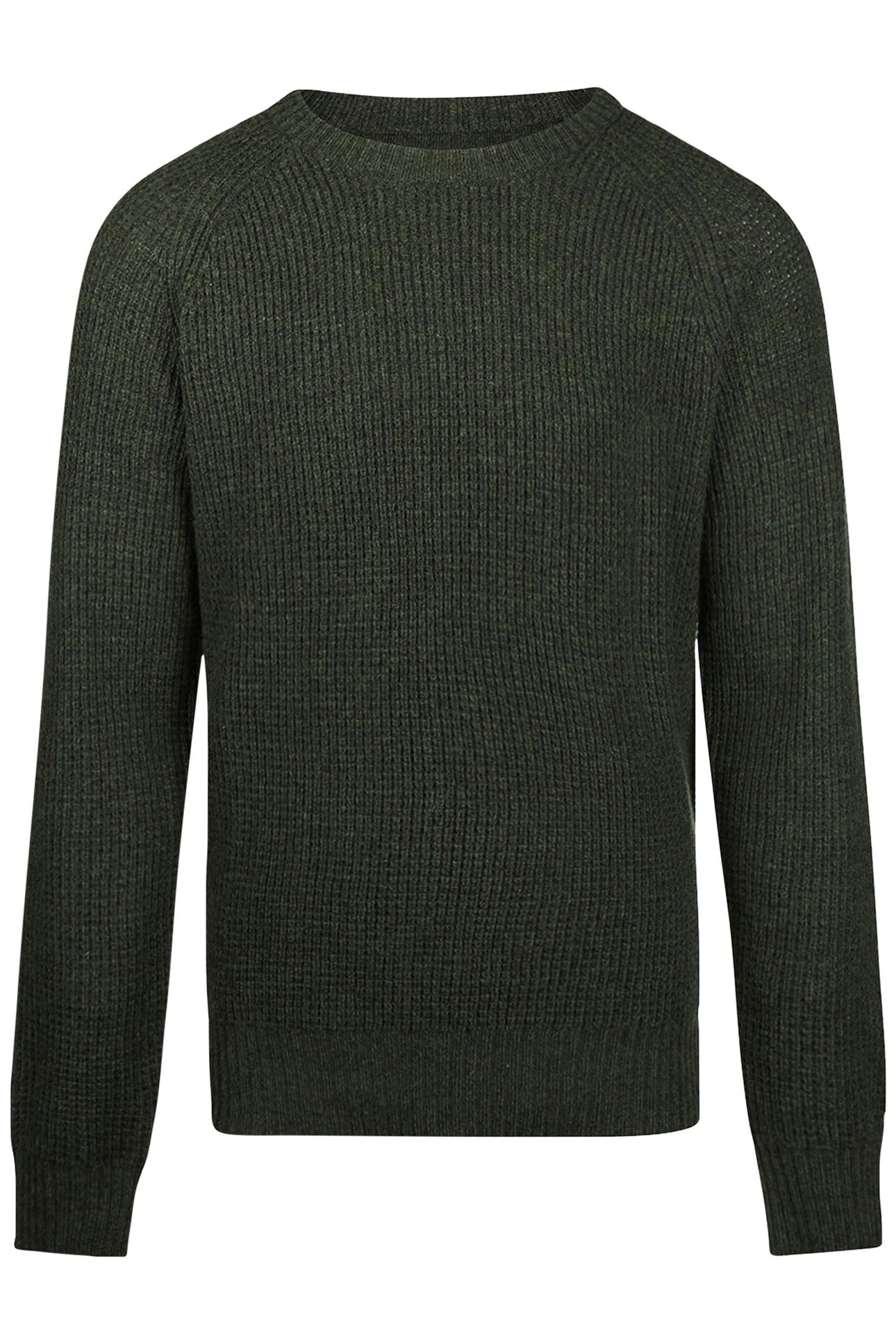 FANCY KNIT C-NECK SWEATER PINE GREEN 1