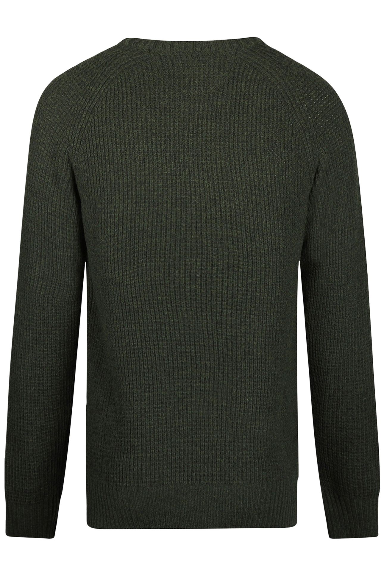 FANCY KNIT C-NECK SWEATER PINE GREEN 2