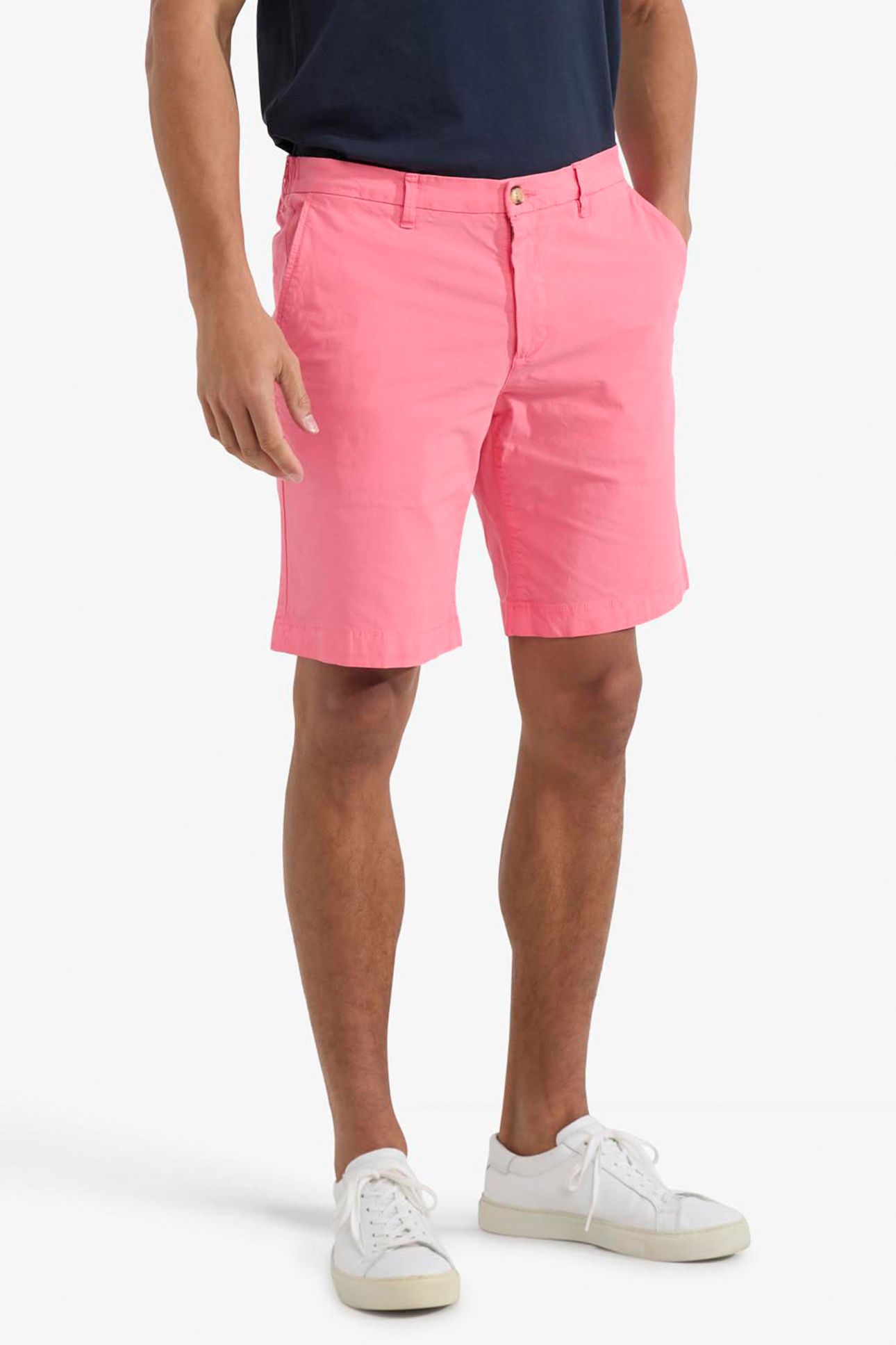 POPLIN SHORTS CORAL RED 1