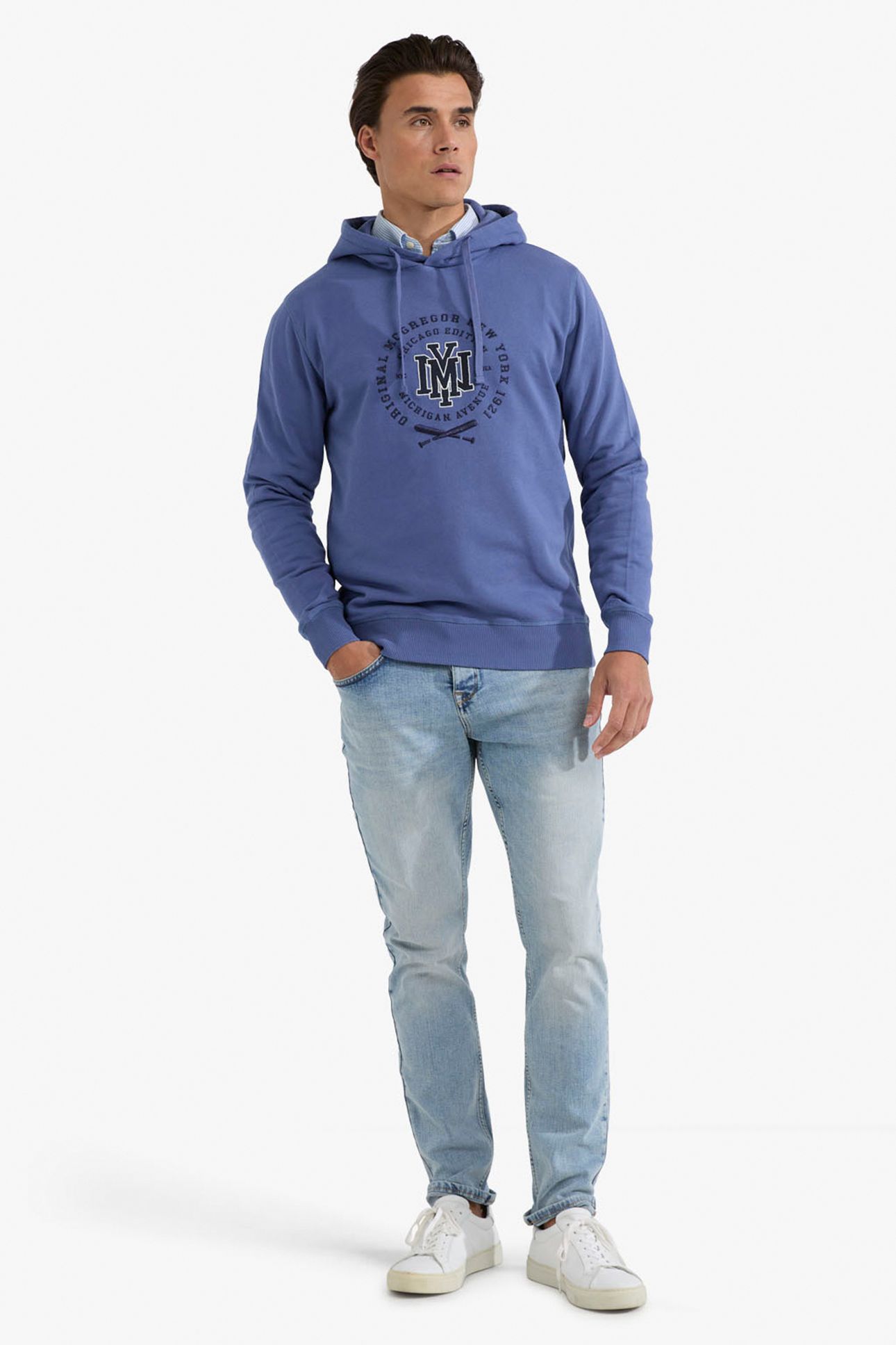 GRAPHIC HOODY NY VINTAGE BLUE 2