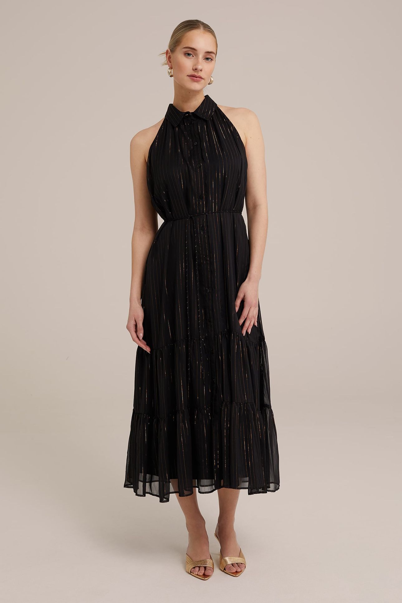 DRESS MID LENGTH BLACK 1