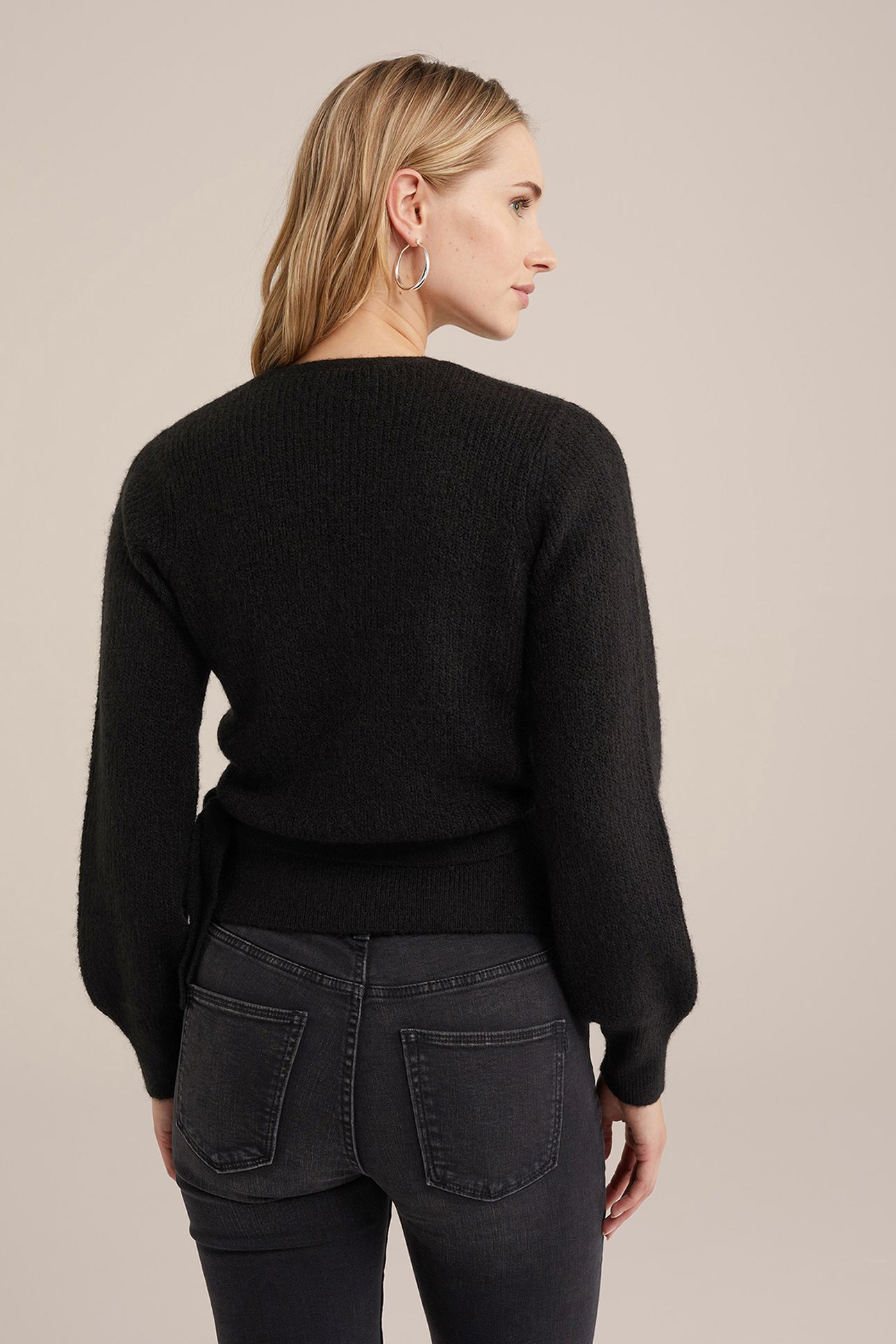 WRAP CARDIGAN BLACK 2