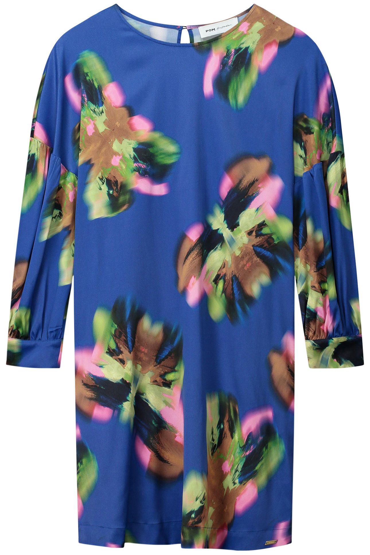DRESS - SATIN BUTTERFLY BLUE 3