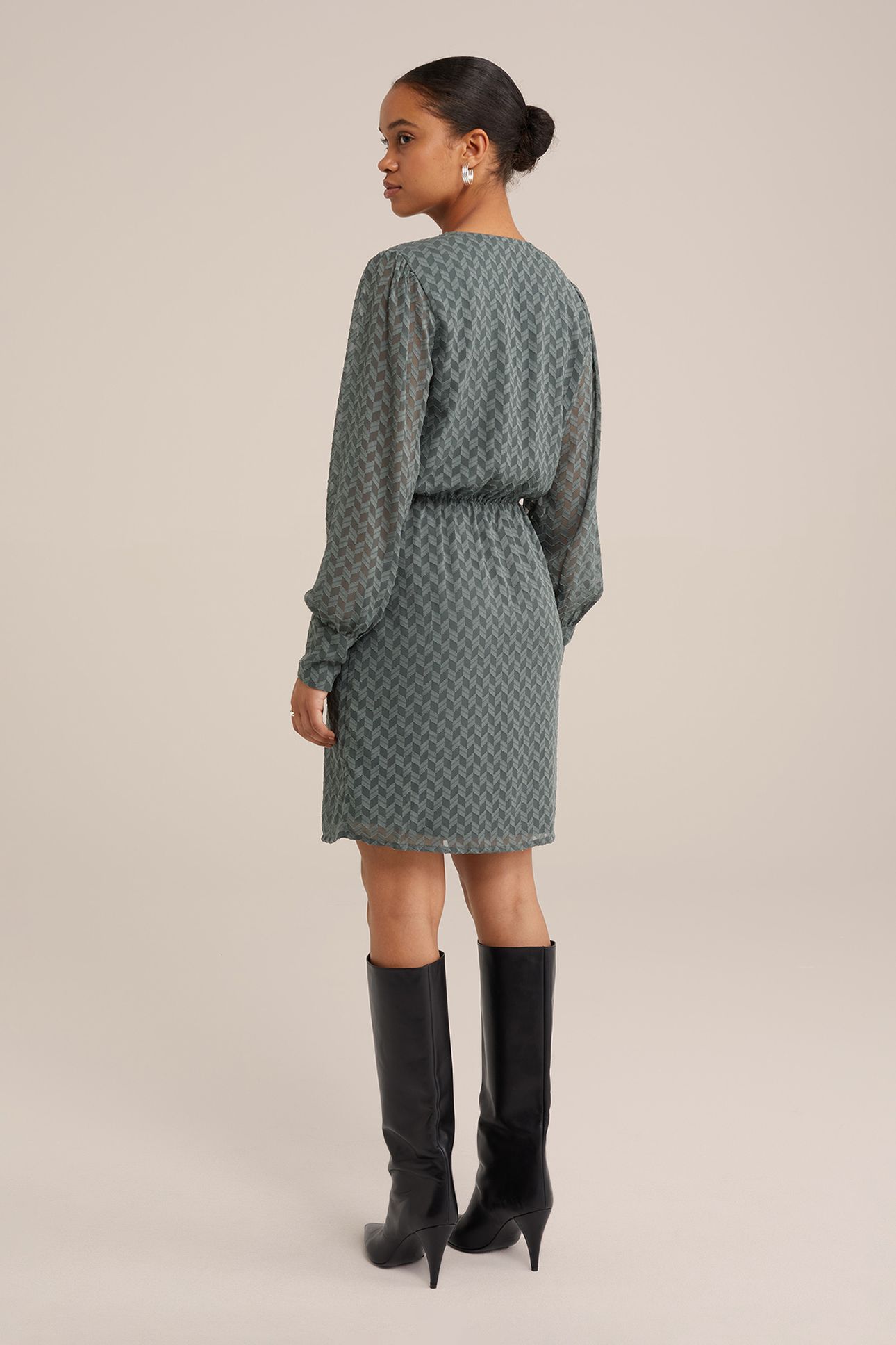 DRESS SHORT GREYISH GREEN 3