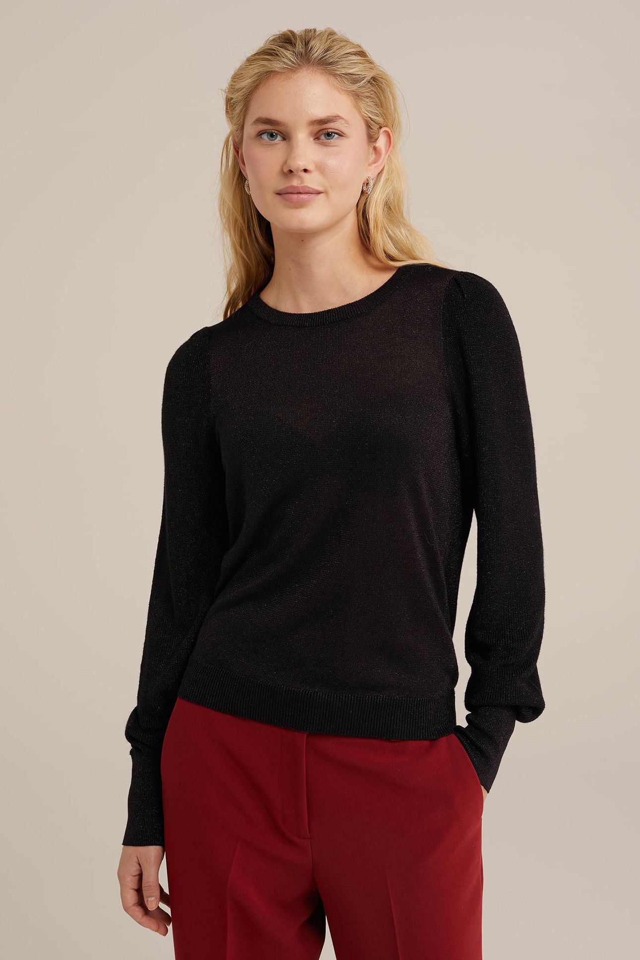 KNITTED PULLOVER BLACK 1