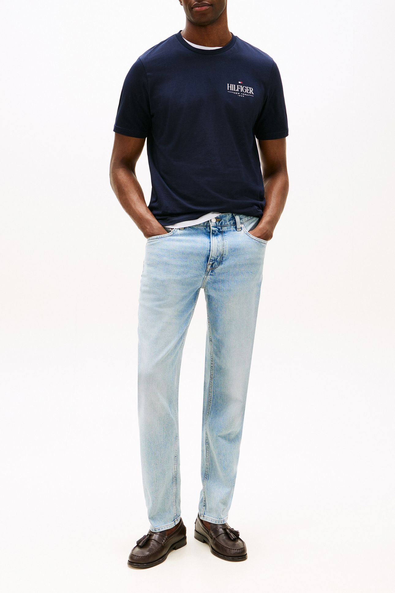 HILFIGER STACK REGULAR FIT T-SHIRT DESERT SKY 2