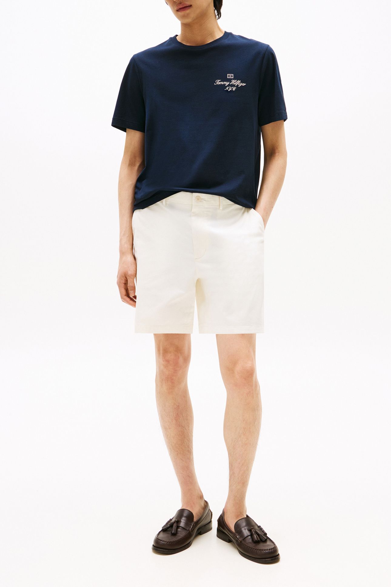 OUTLINE FLAG SCRIPT TEE REG FIT DESERT SKY BLUE 2