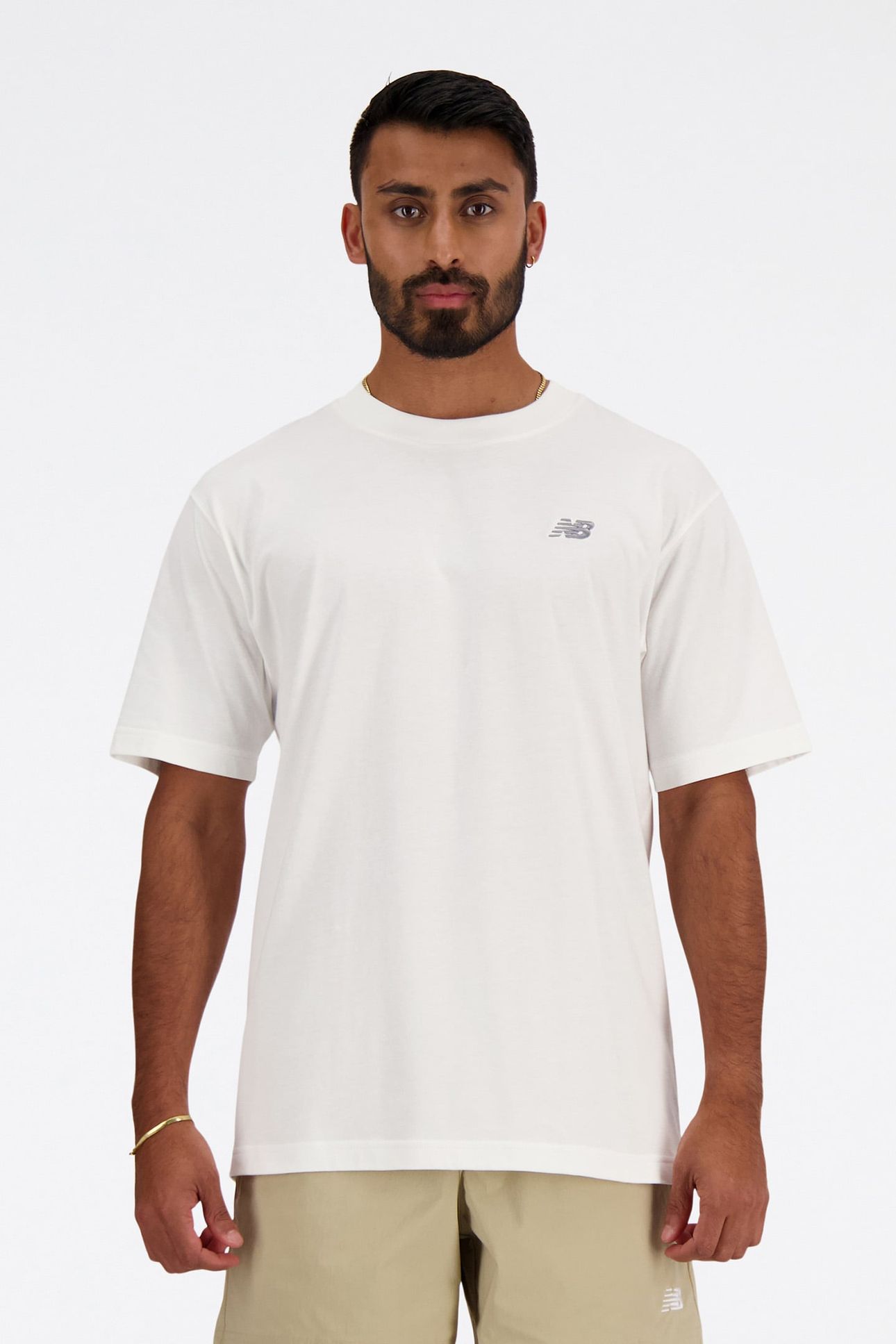ATHLETICS COTTON T-SHIRT IN WHITE 1