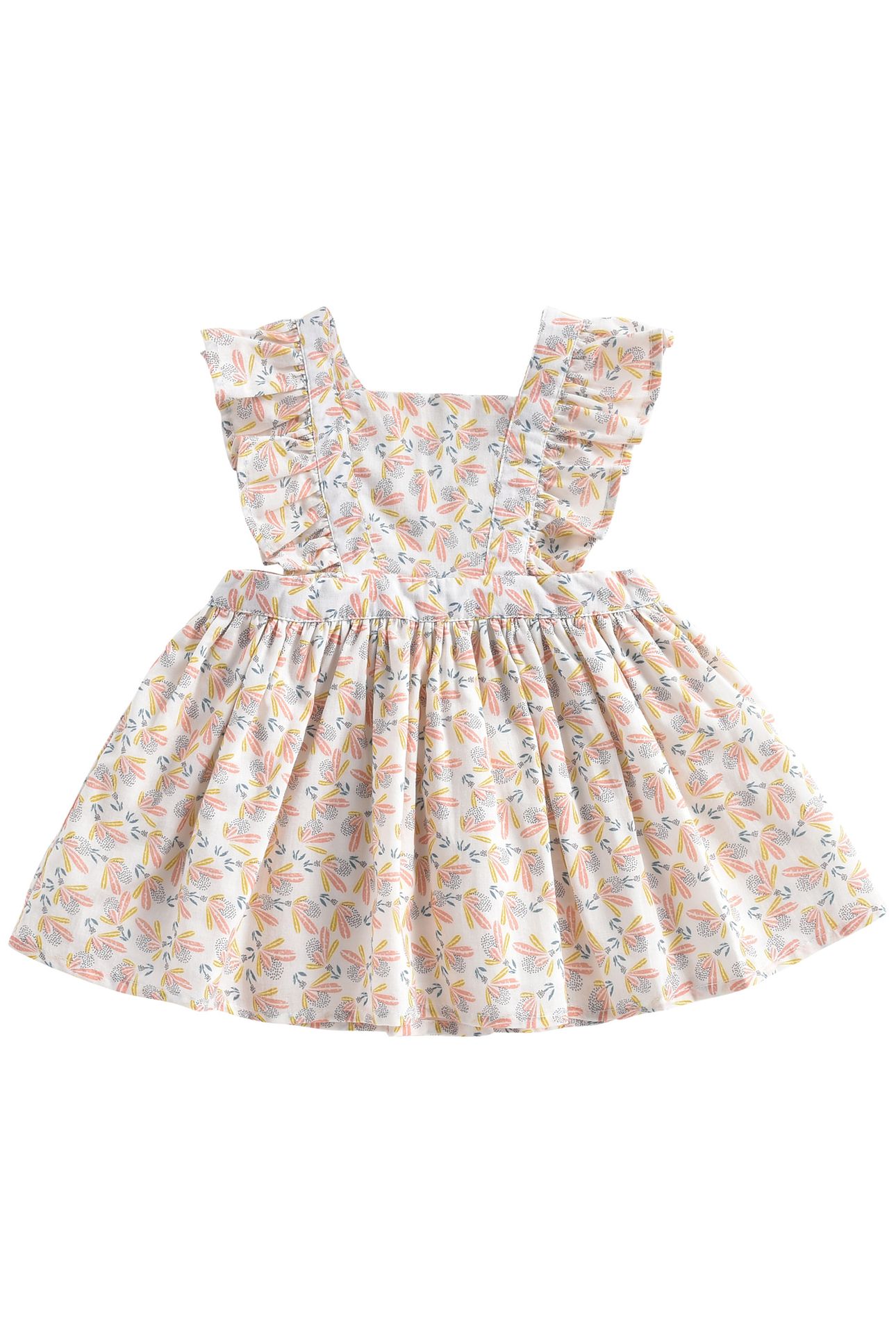 DRESS AMBIKA CREAM PETALS 1