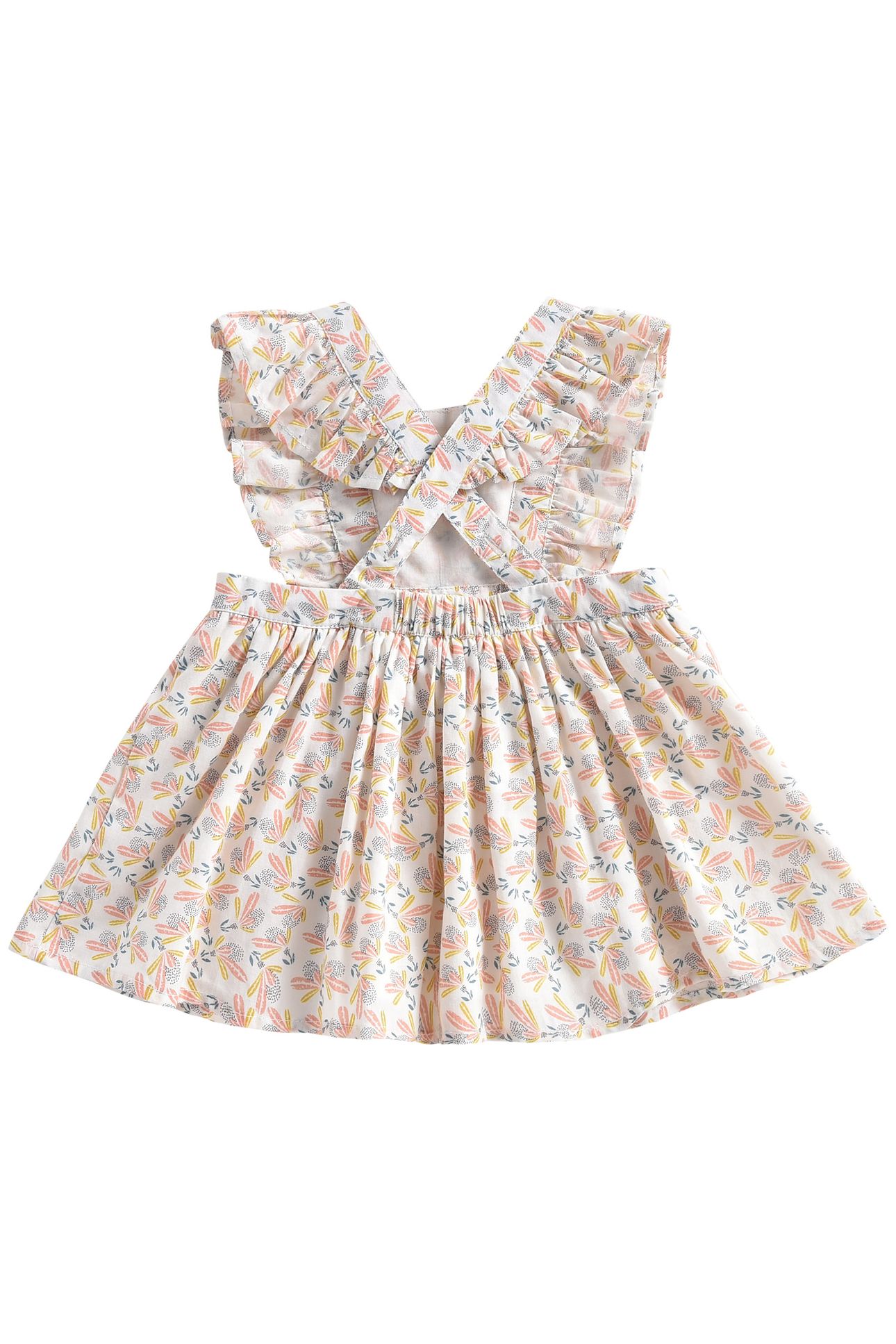 DRESS AMBIKA CREAM PETALS 2