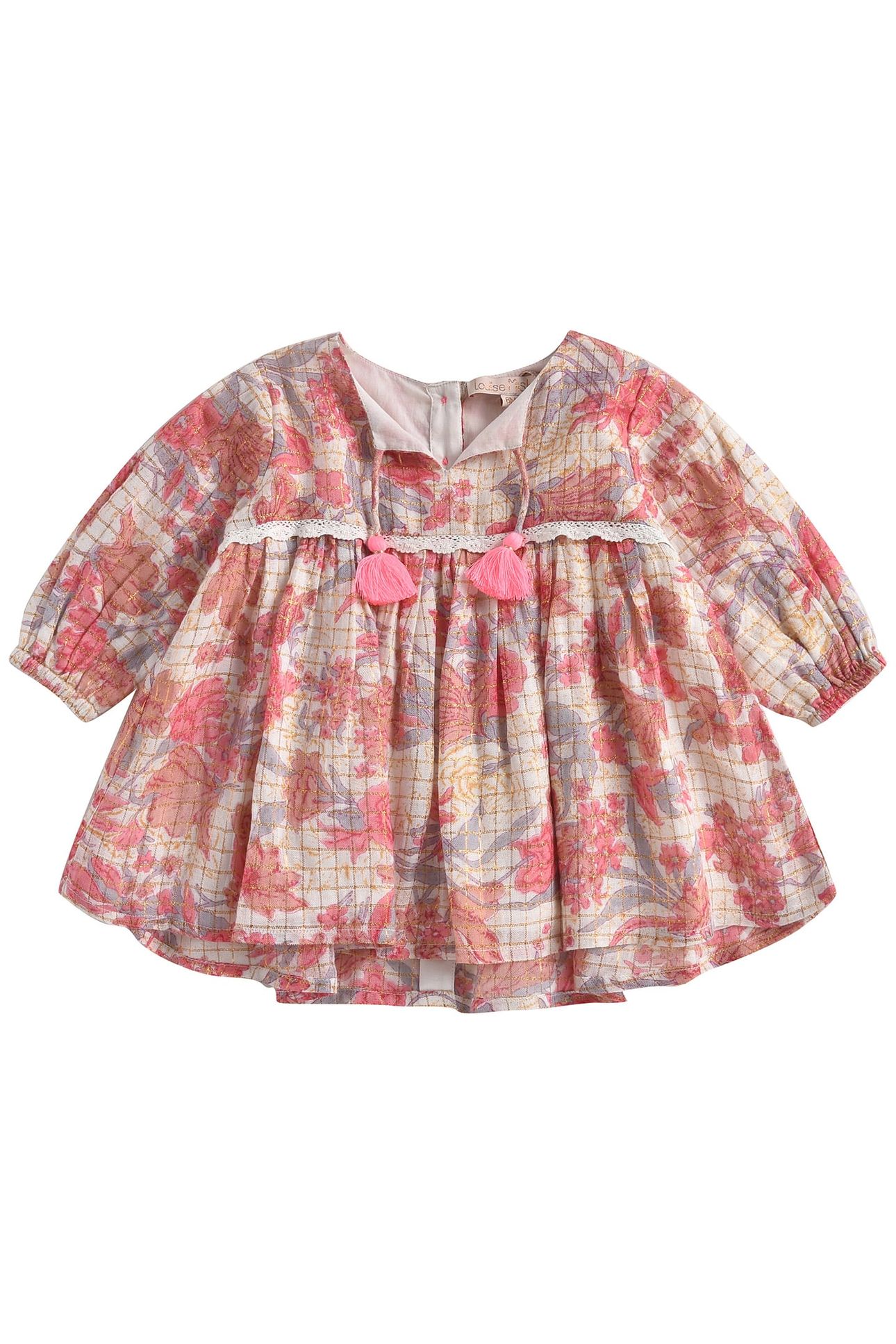 DRESS FELIZITA PINK FLOWERS 1