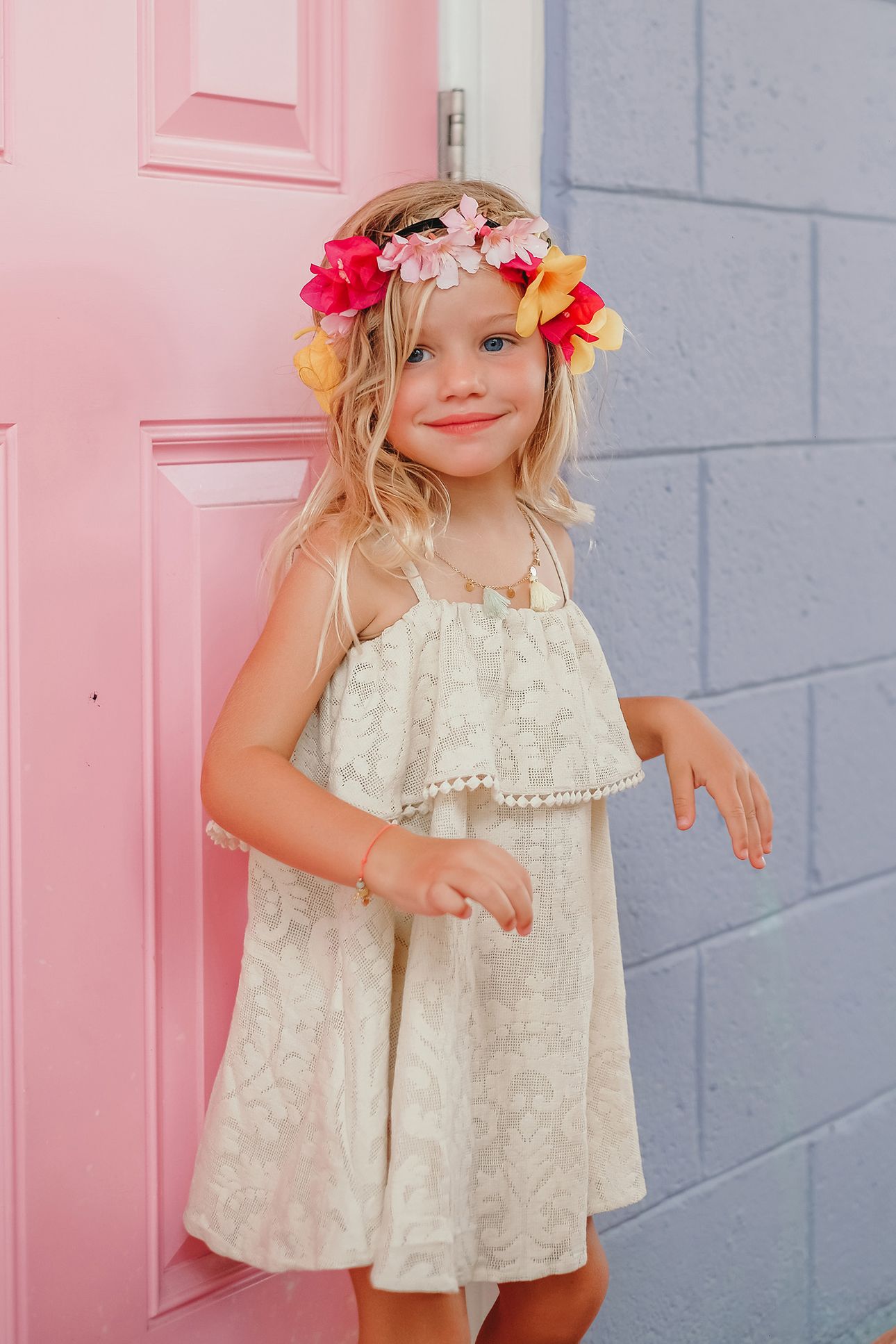DRESS METEPEC CREAM BAROQUE LACE 1