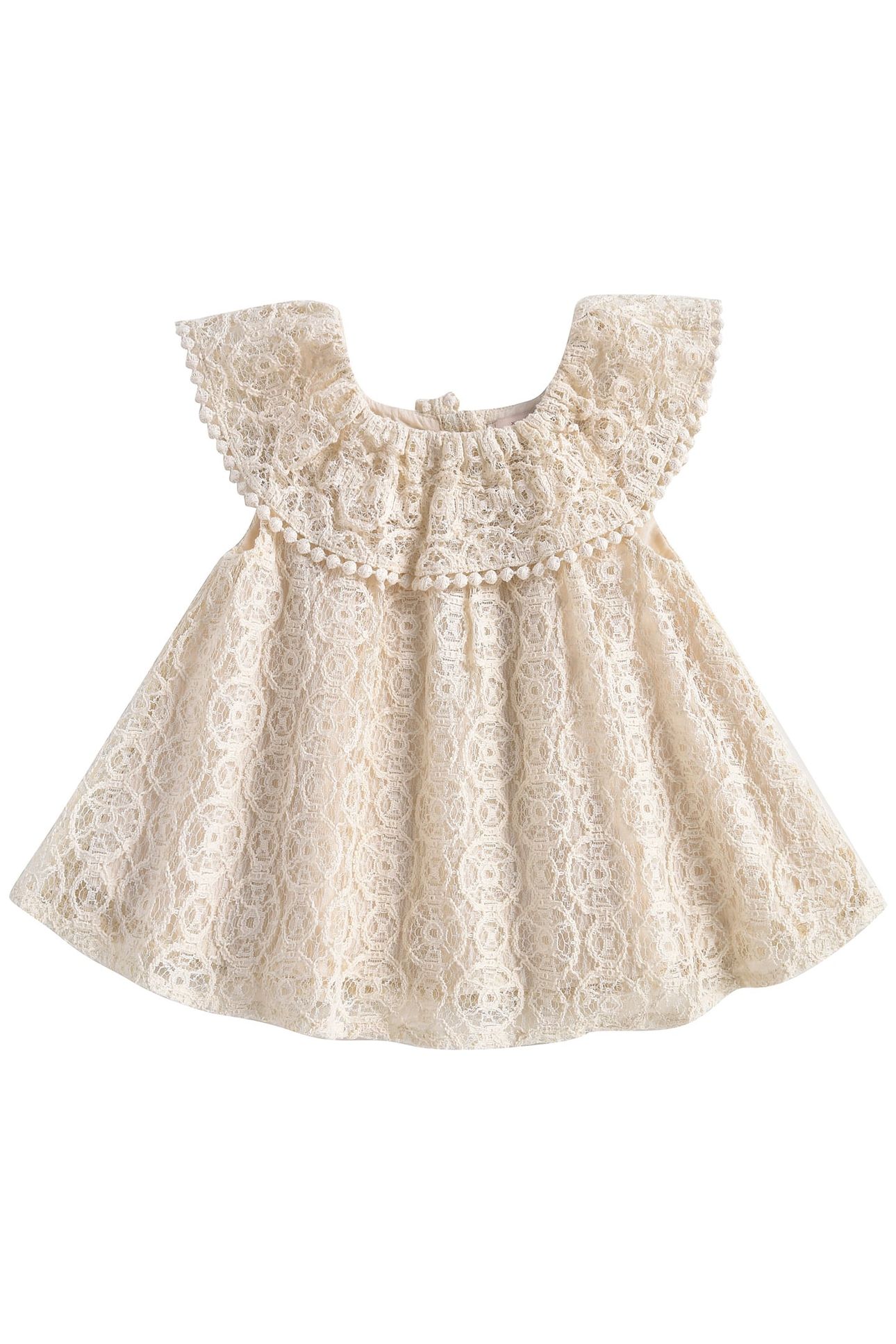 DRESS JONUTA CREAM SPARKLE LACE 1