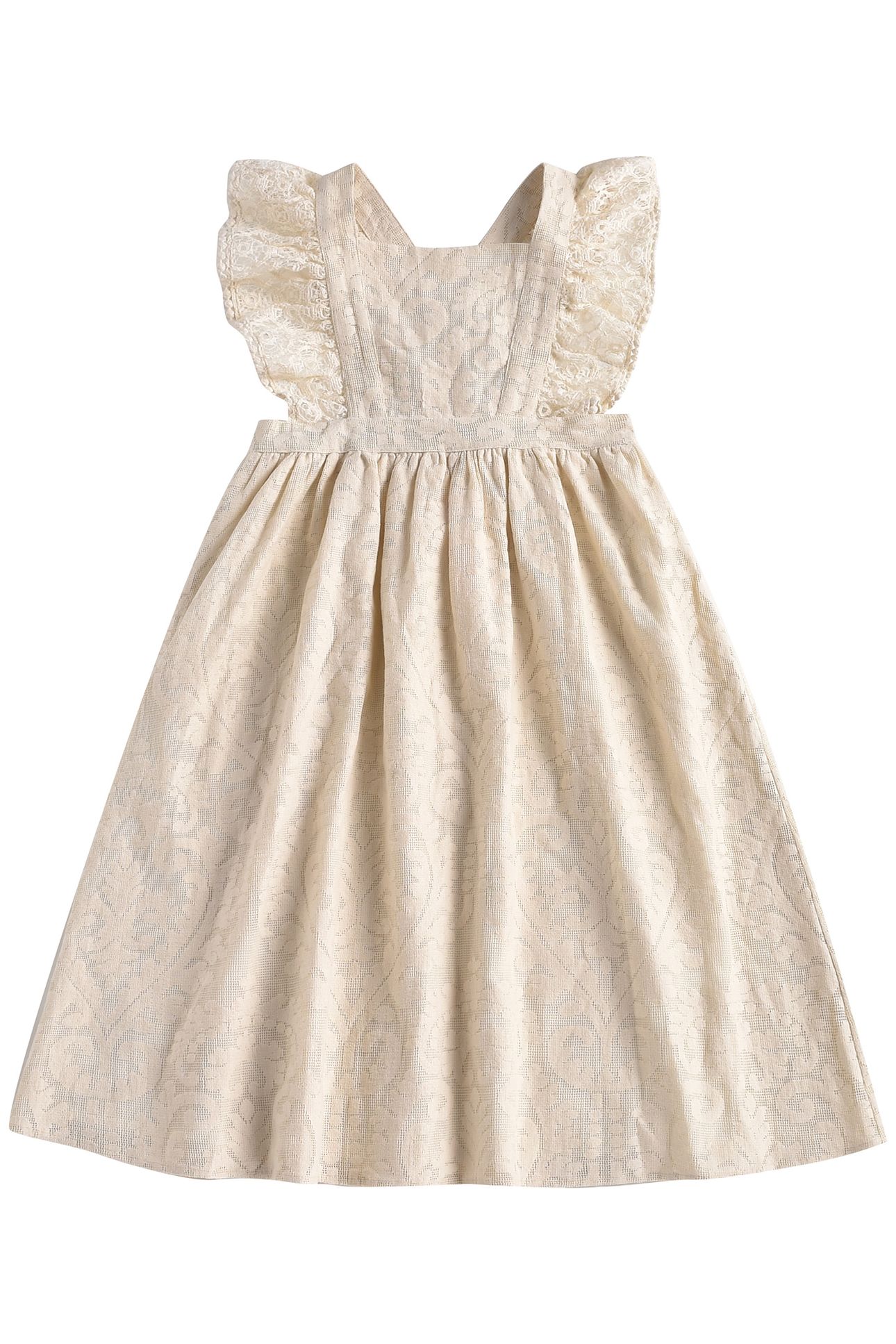 DRESS COSALA CREAM BAROQUE LACE 1