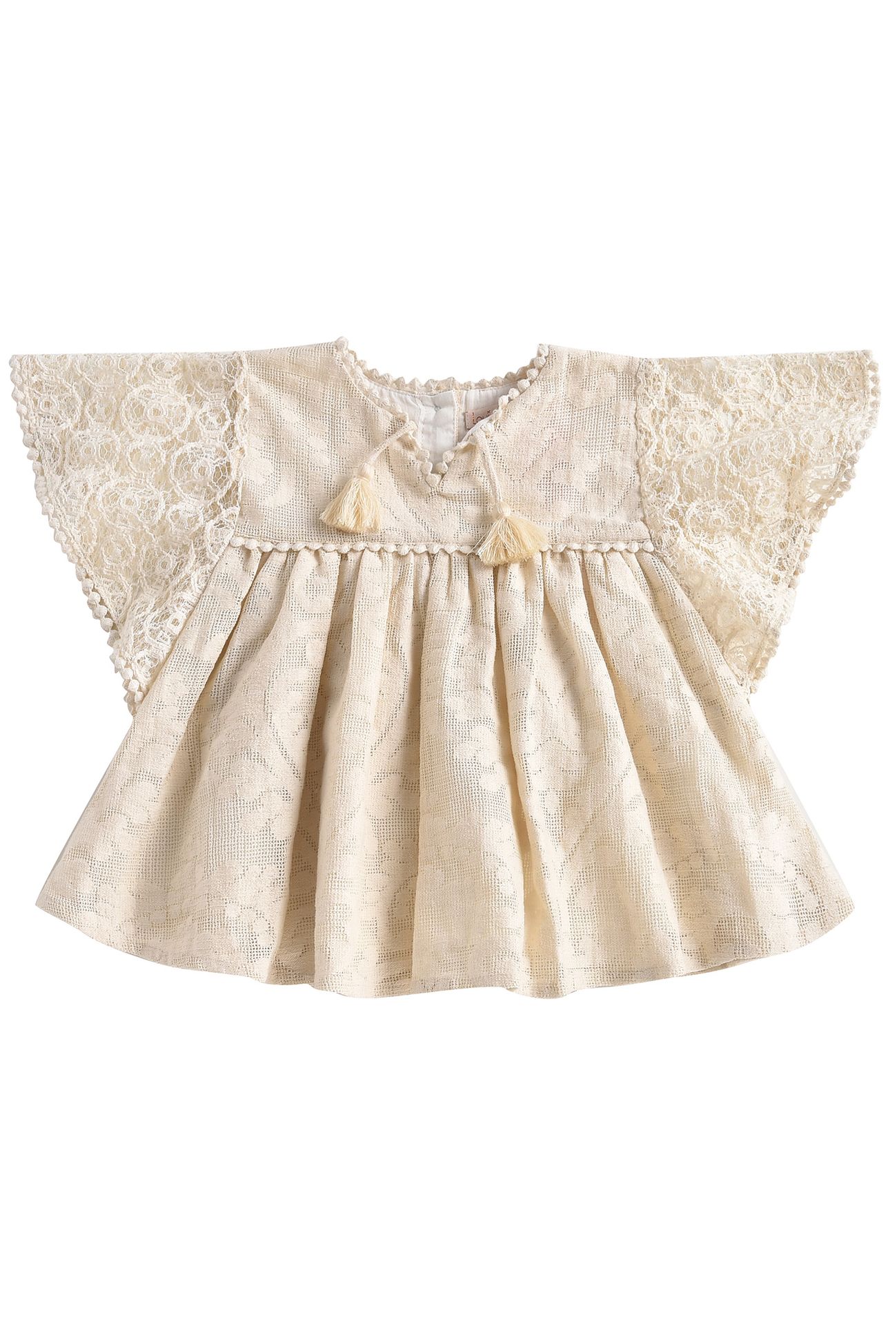 DRESS TERESA CREAM BAROQUE LACE 1
