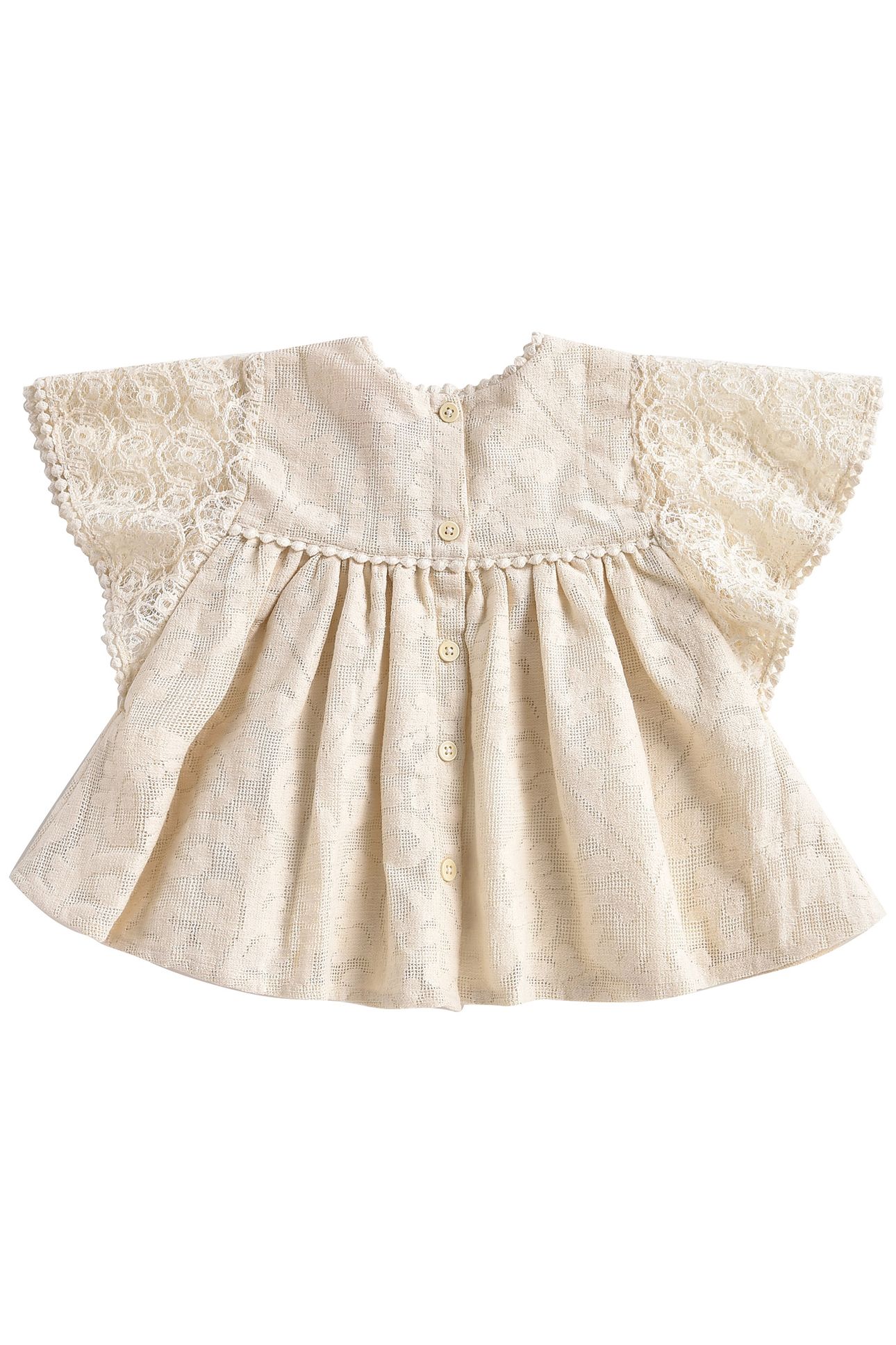DRESS TERESA CREAM BAROQUE LACE 2
