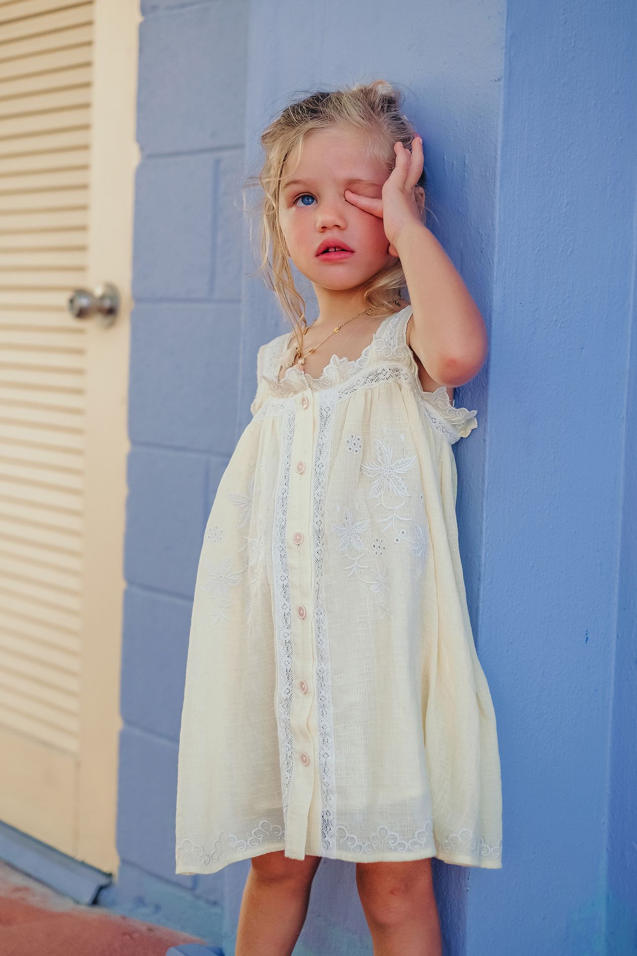 DRESS LUCINDA FRENCH VANILLA 1