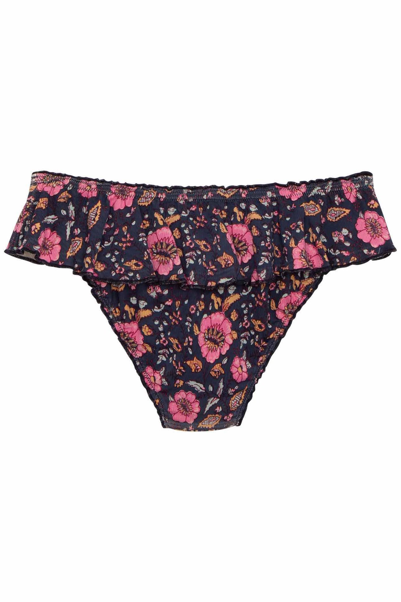 BIKINI - BOTTOM SIA BLACK FLOWERS 4