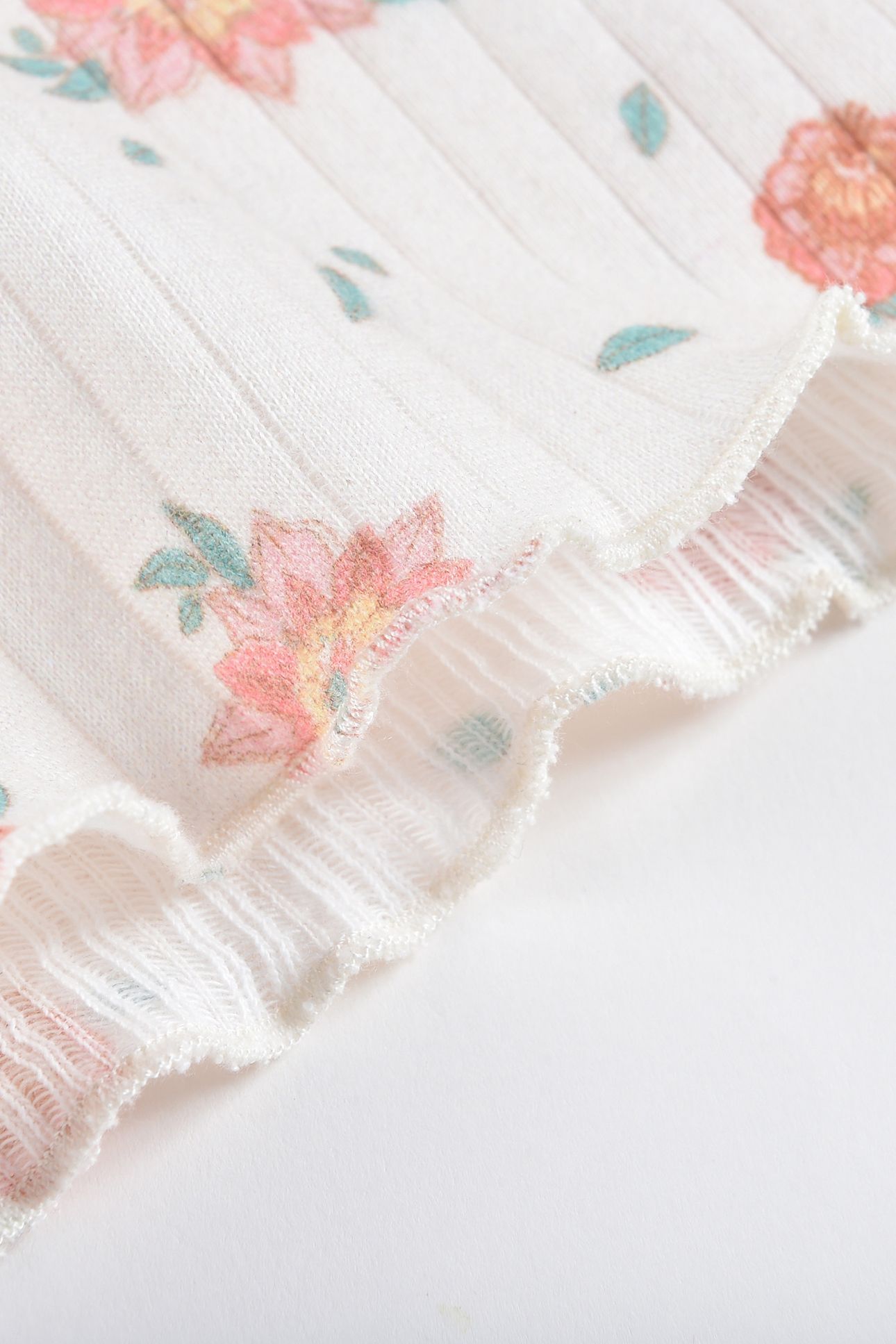 TANK TOP ALASHA OFF-WHITE FLOWERS 9