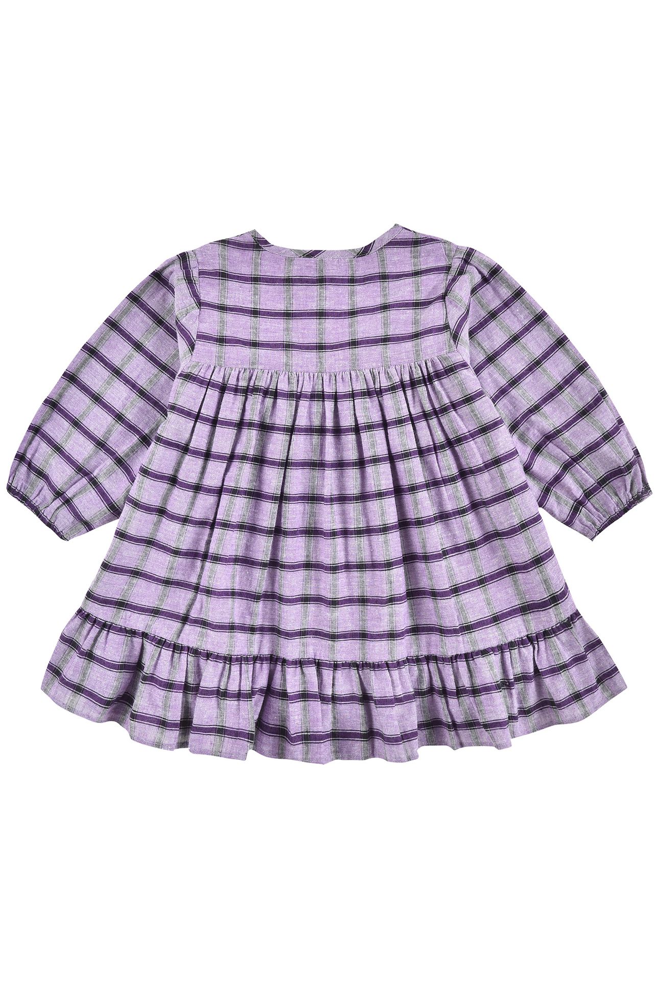 DRESS MASSILIA PURPLE CHECKS 2
