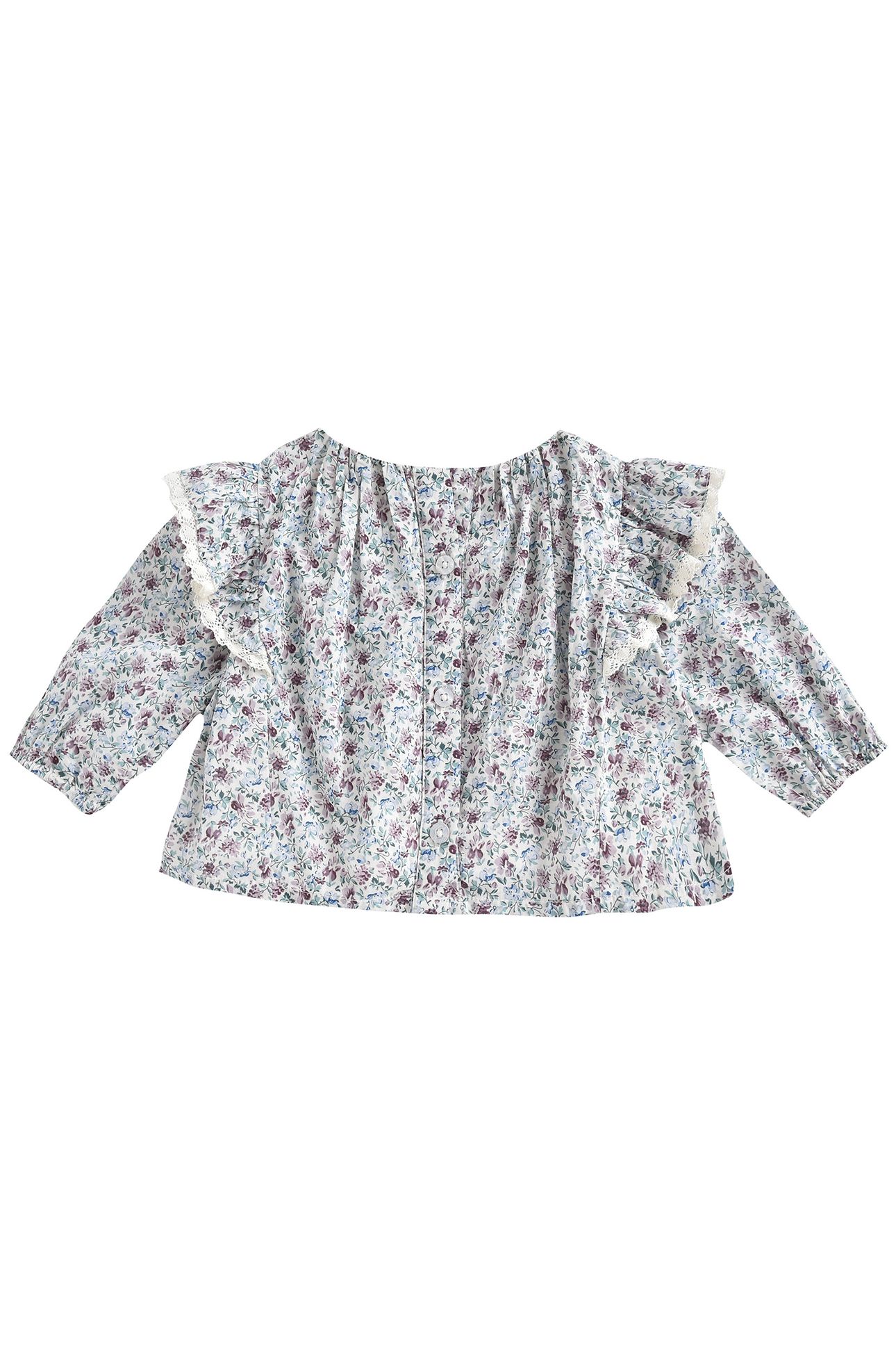 BLOUSE JANIPA CREAM RETRO PANSY 2
