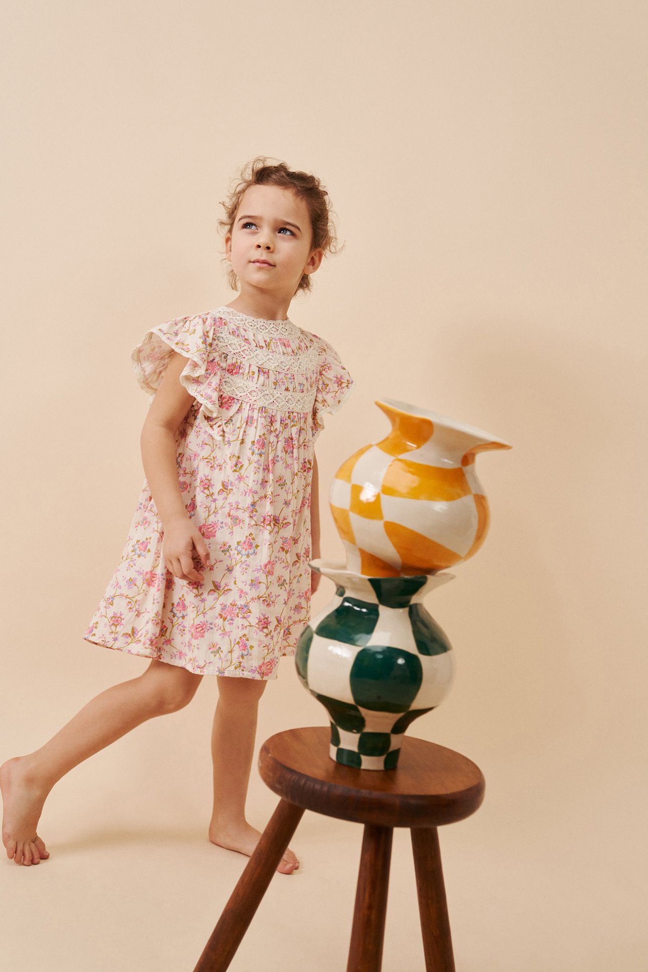DRESS PSONIA CREAM BUCOLIA FIELDS 3