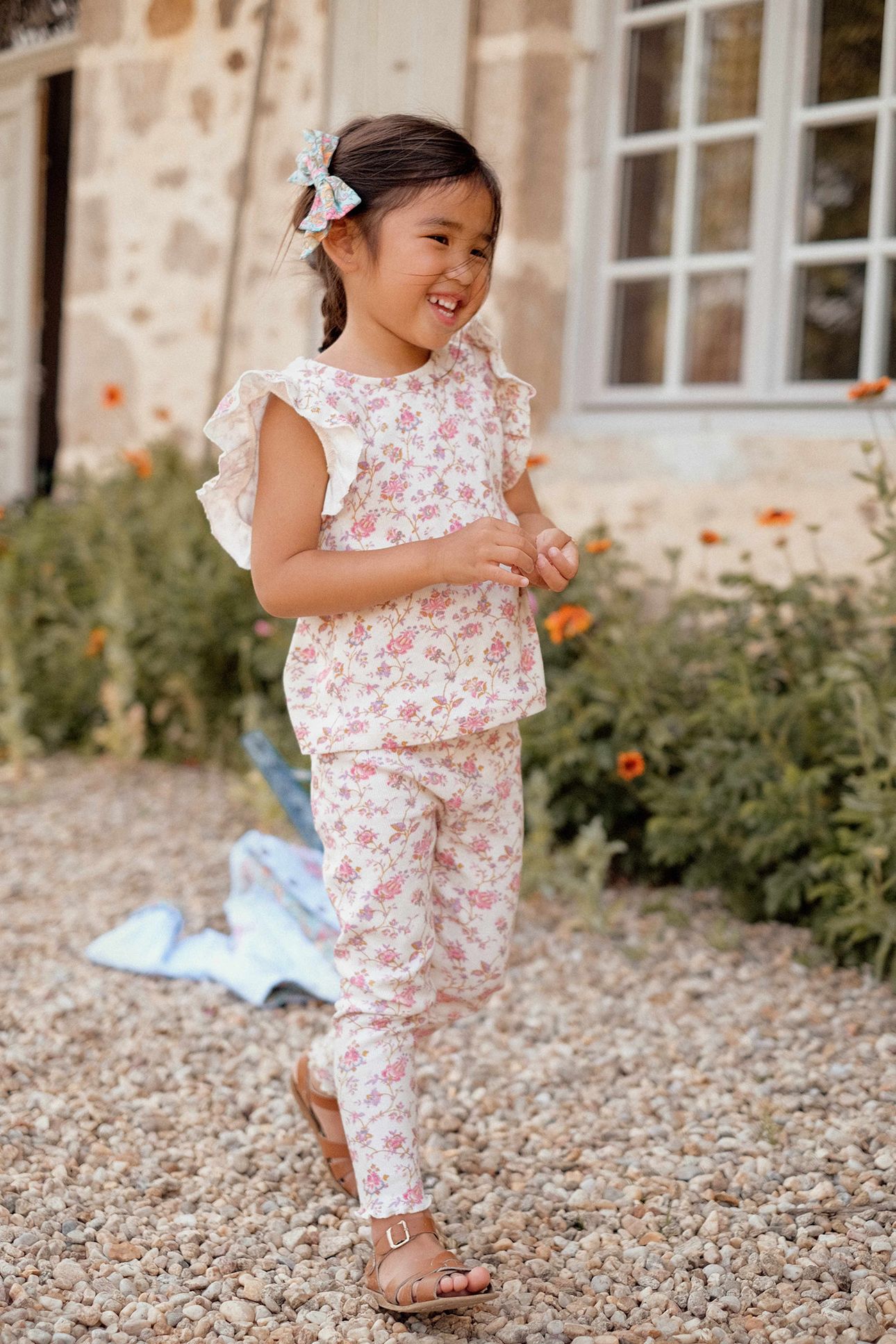 LEGGINGS ANANDOU CREAM BUCOLIA FIELDS 2