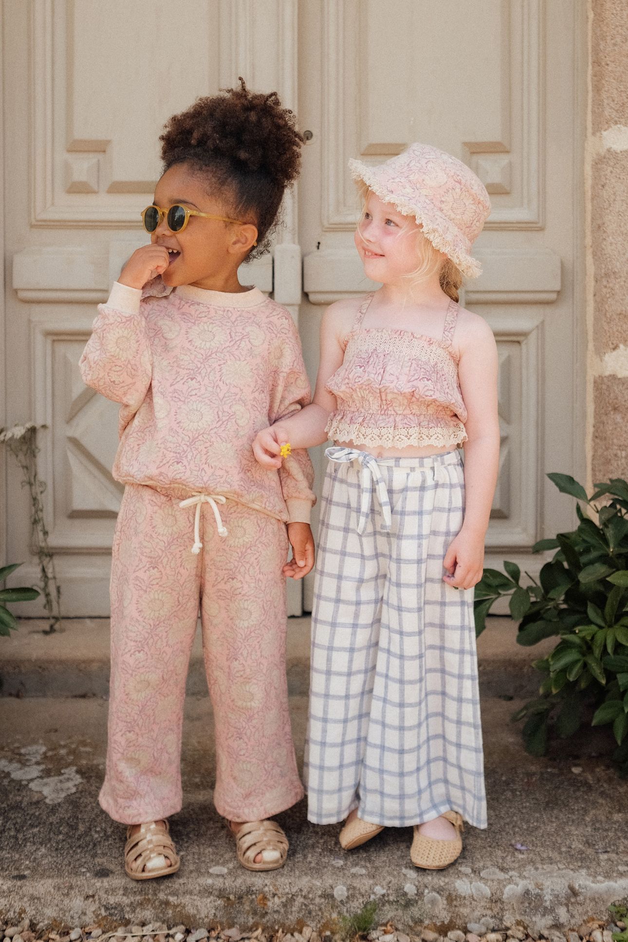 SWEAT PANTS YSALIA PINK DAISY GARDEN 3