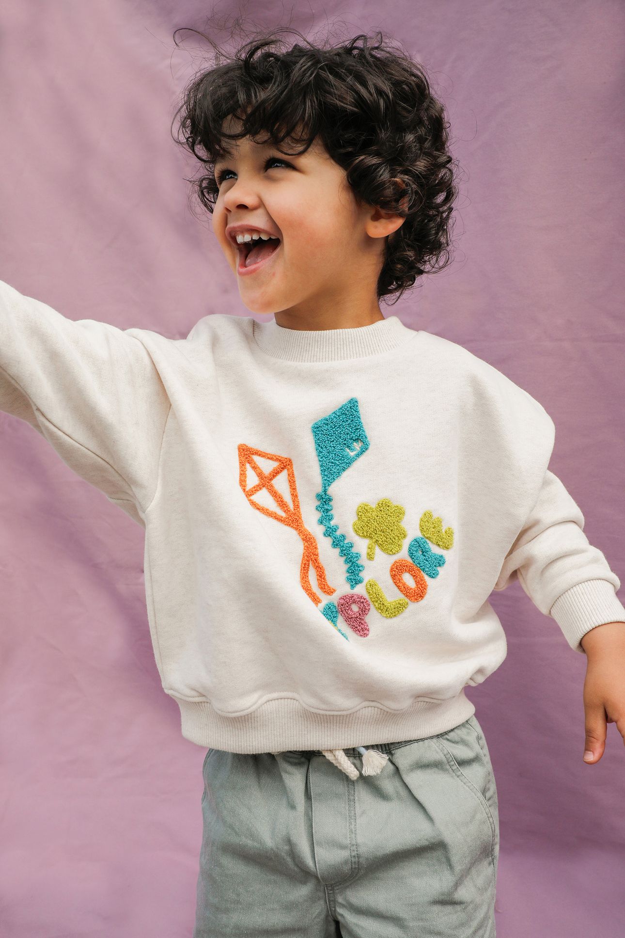 SWEATSHIRT HEATHER CREAM 2