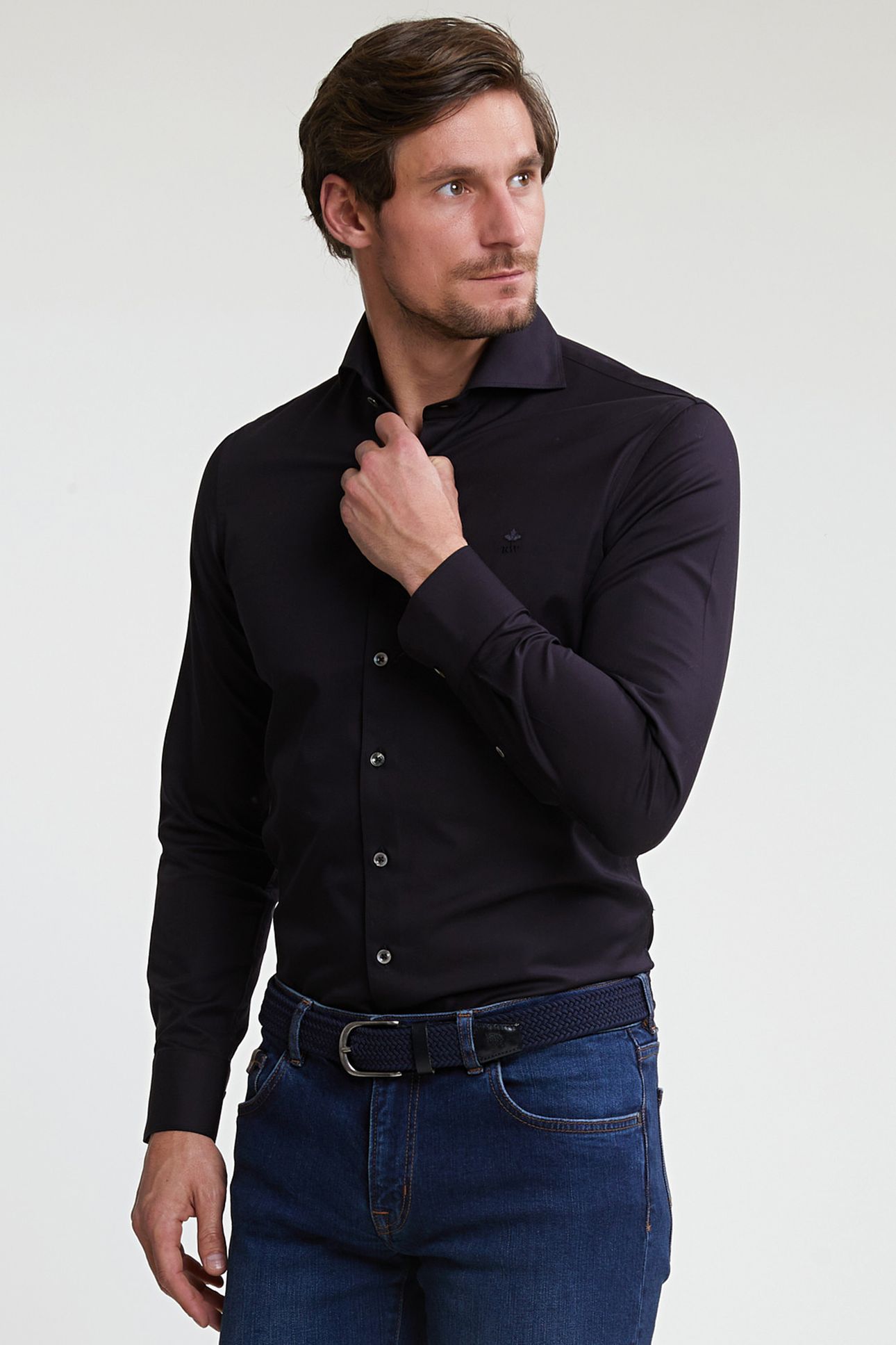 SLIM FIT UNI SHIRT BLUE 1