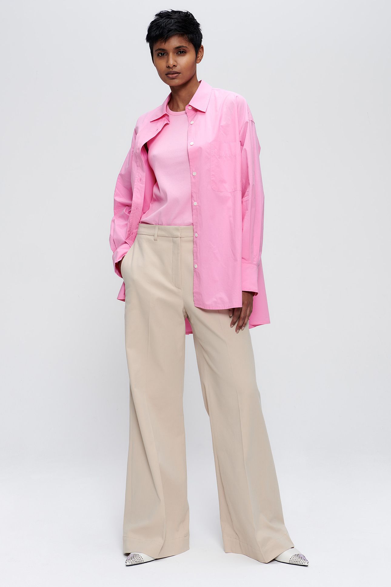 WIDE ORGANIC COTTON SHIRT PEONIA 2