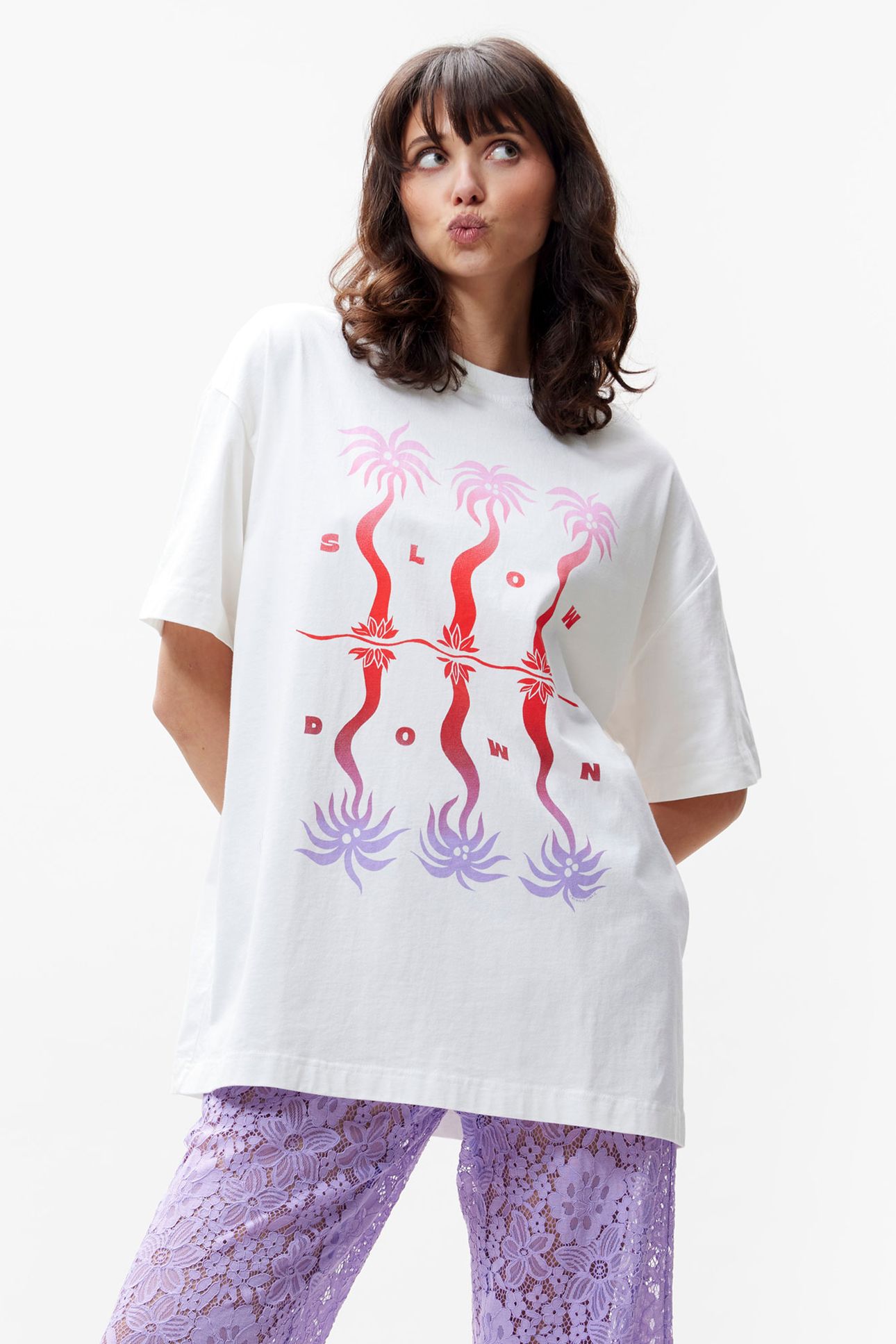 OVERSIZED GRAPHIC TSHIRT OFF WHITE 1