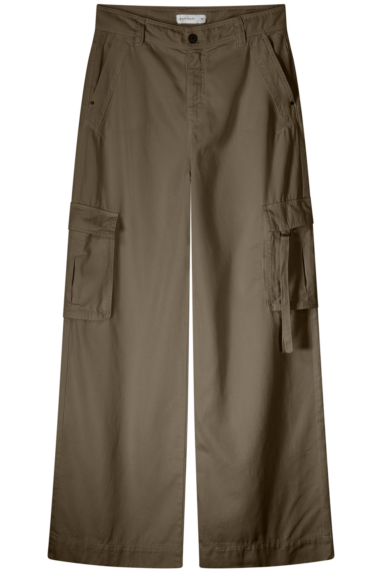 CARGO WIDELEG PANTS CAVALRY LYOCELL TWILL OLIVE 2