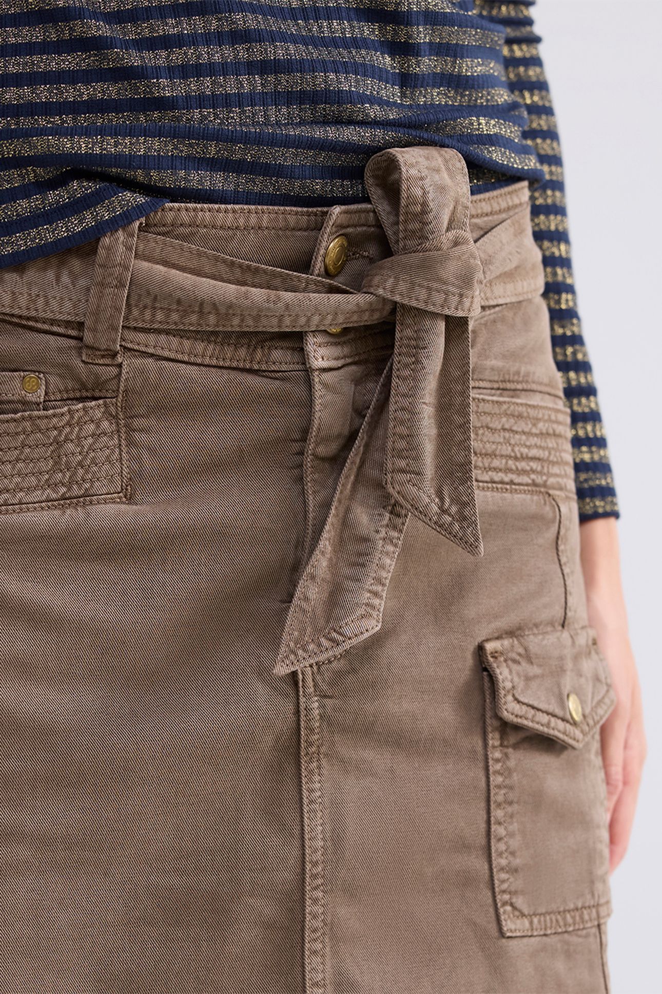 CARGO SKIRT ARMY STRETCH TWILL OLIVE 4